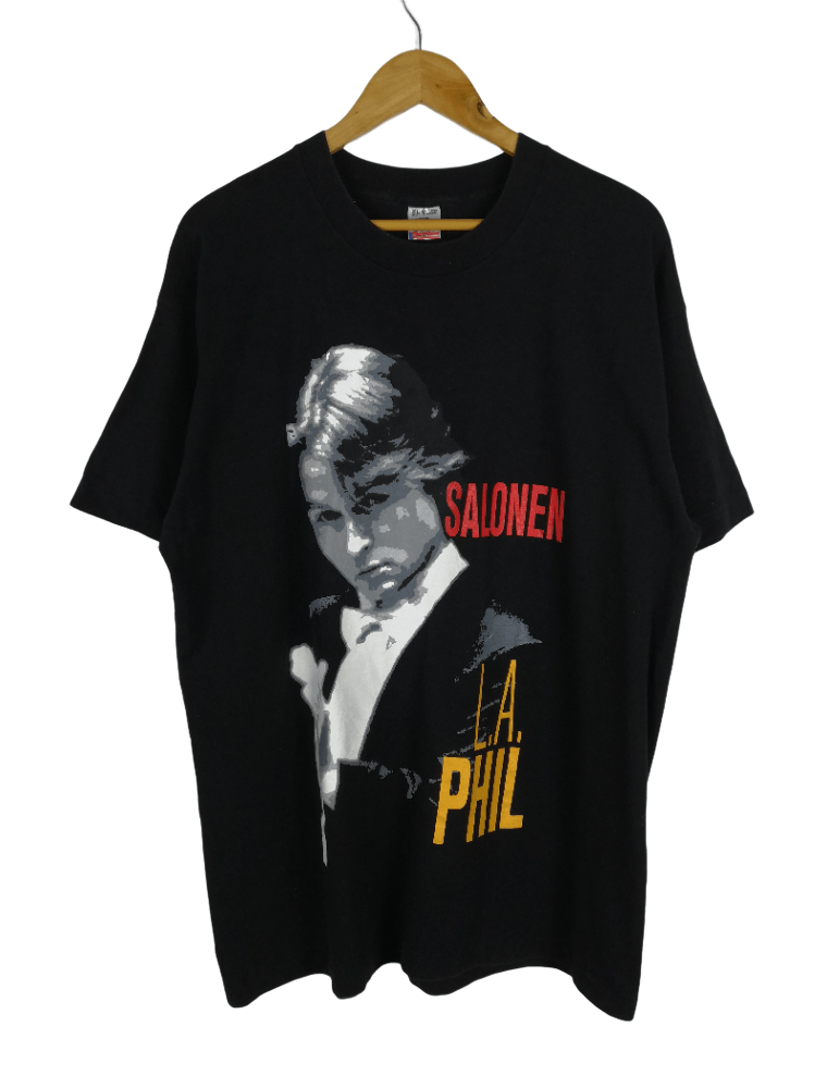 Vintage Vintage 90s Salonen LA Phil T-Shirt LA Philharmonic Band Size US XL / EU 56 / 4 - 1 Thumbnail