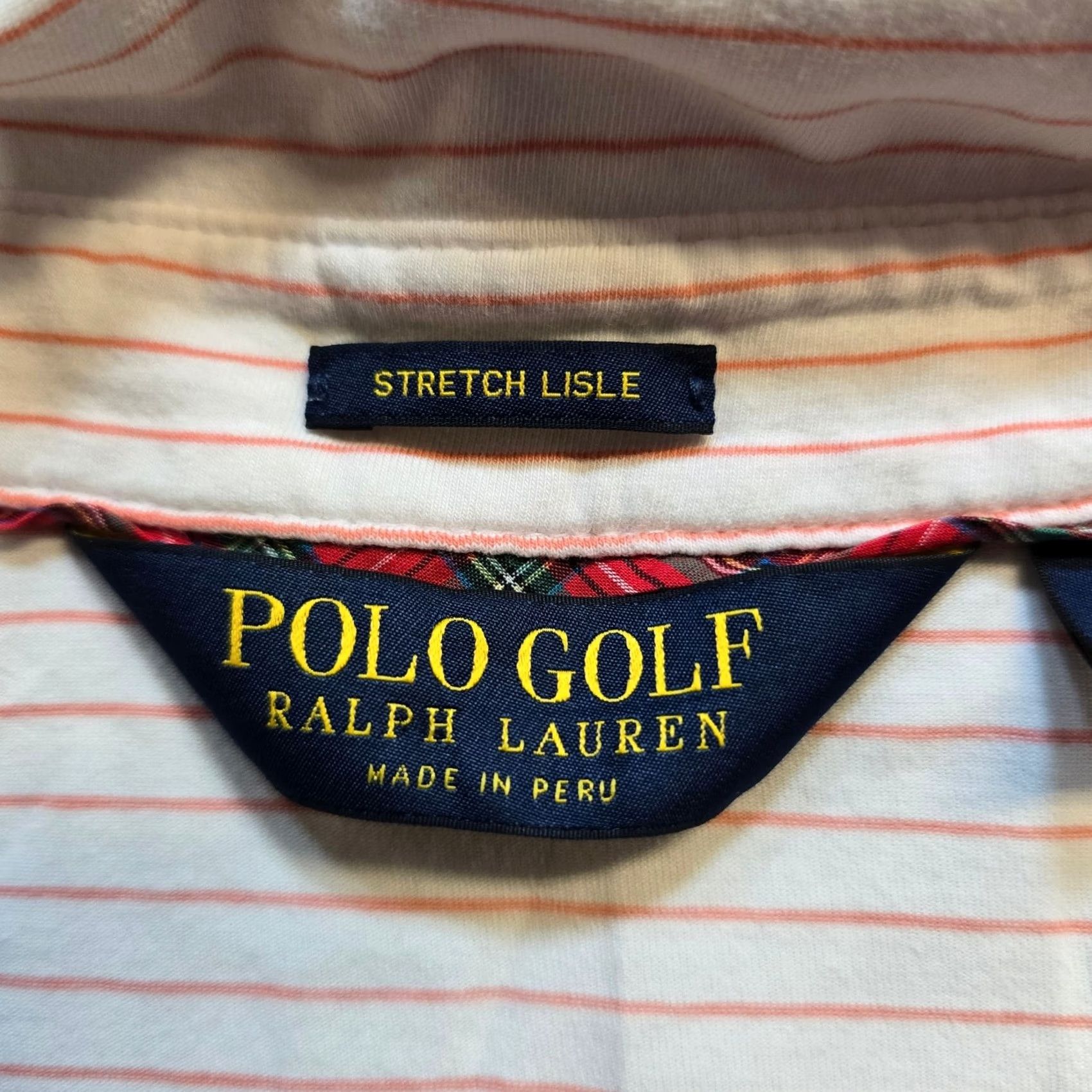 Polo Ralph Lauren Polo Ralph Lauren Shirt Mens Size Large Orange Performace Stretch Lisle Golf Polo Shirt Size US L / EU 52-54 / 3 - 4 Thumbnail