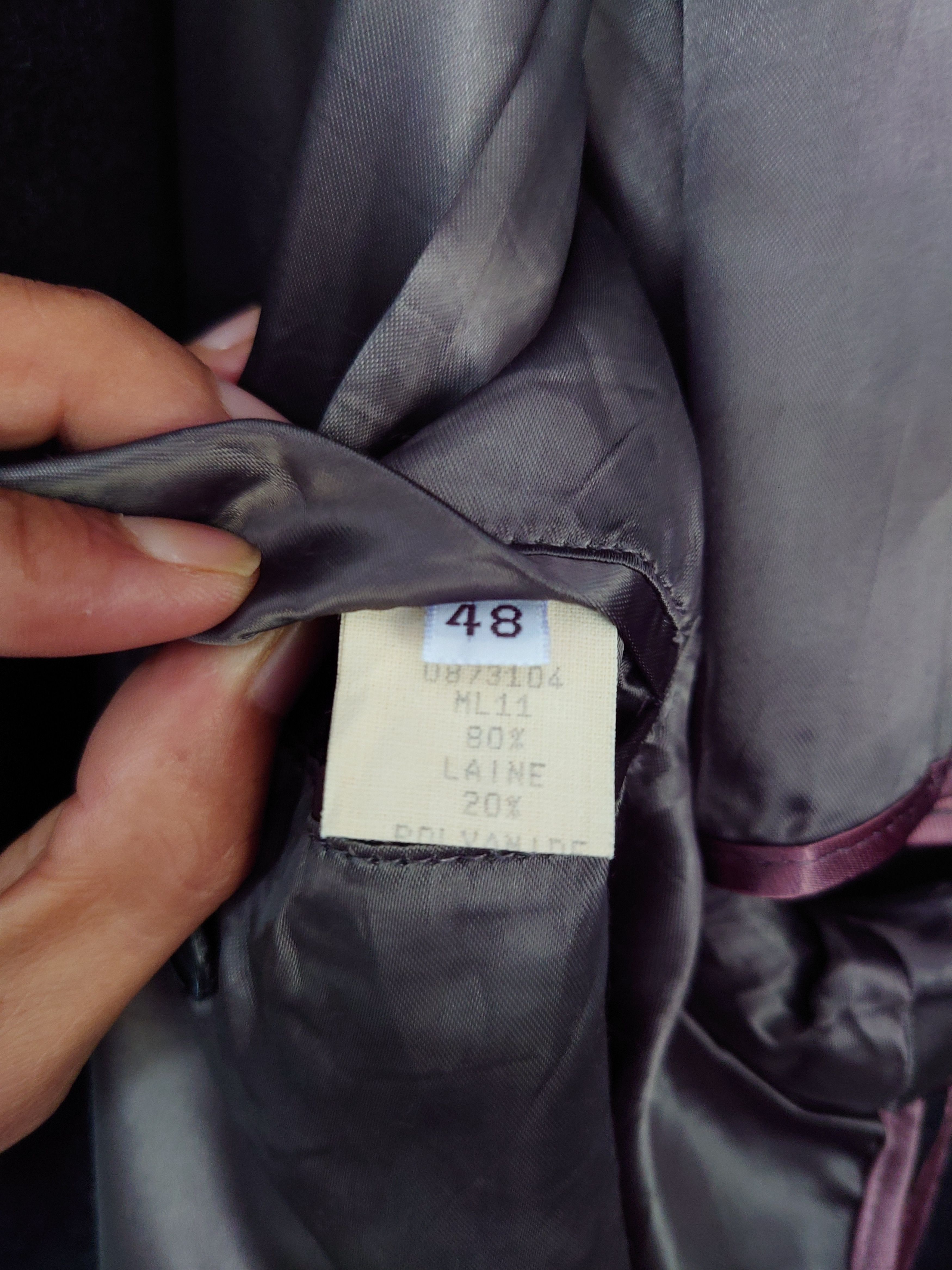 Yves Saint Laurent Vintage Yves Saint Laurent Pour Homme Wool Long Coat Size US M / EU 48-50 / 2 - 6 Thumbnail