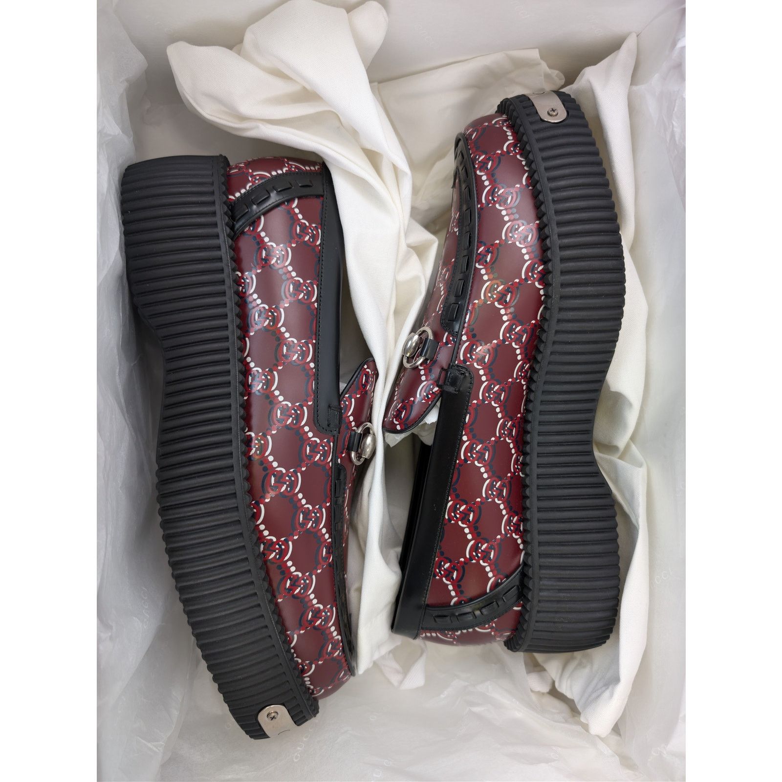 Gucci o1rshd1 Horsebit Creeper Loafer Boots with GG Shadow Size US 6.5 / EU 39-40 - 21 Thumbnail