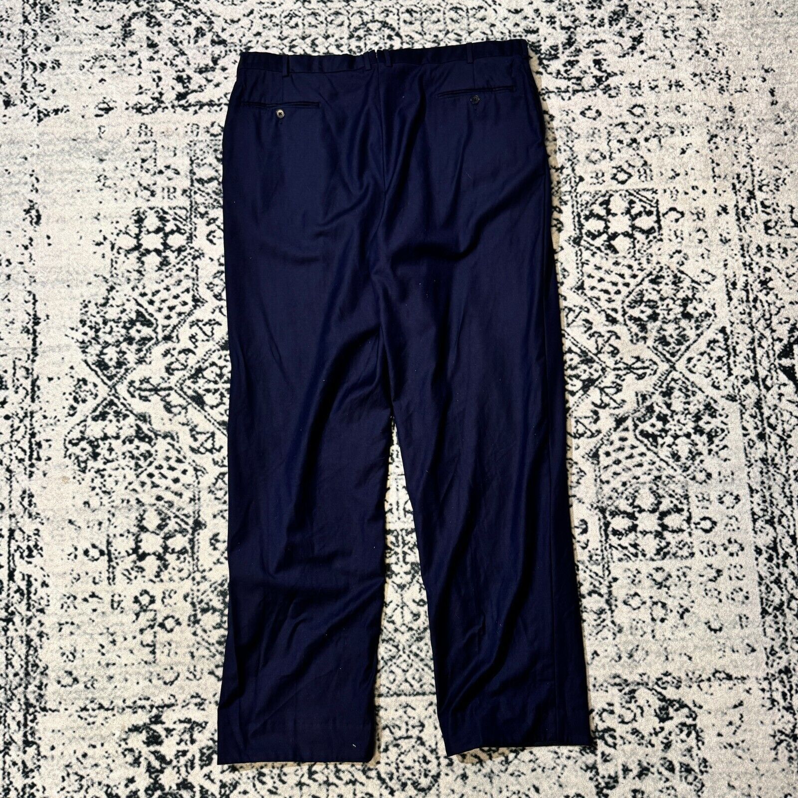 Ermenegildo Zegna × Vintage Ermenegildo Zegna Navy Blue Wool Suit Pants Size 62 IT Size US 40 / EU 56 - 13 Thumbnail