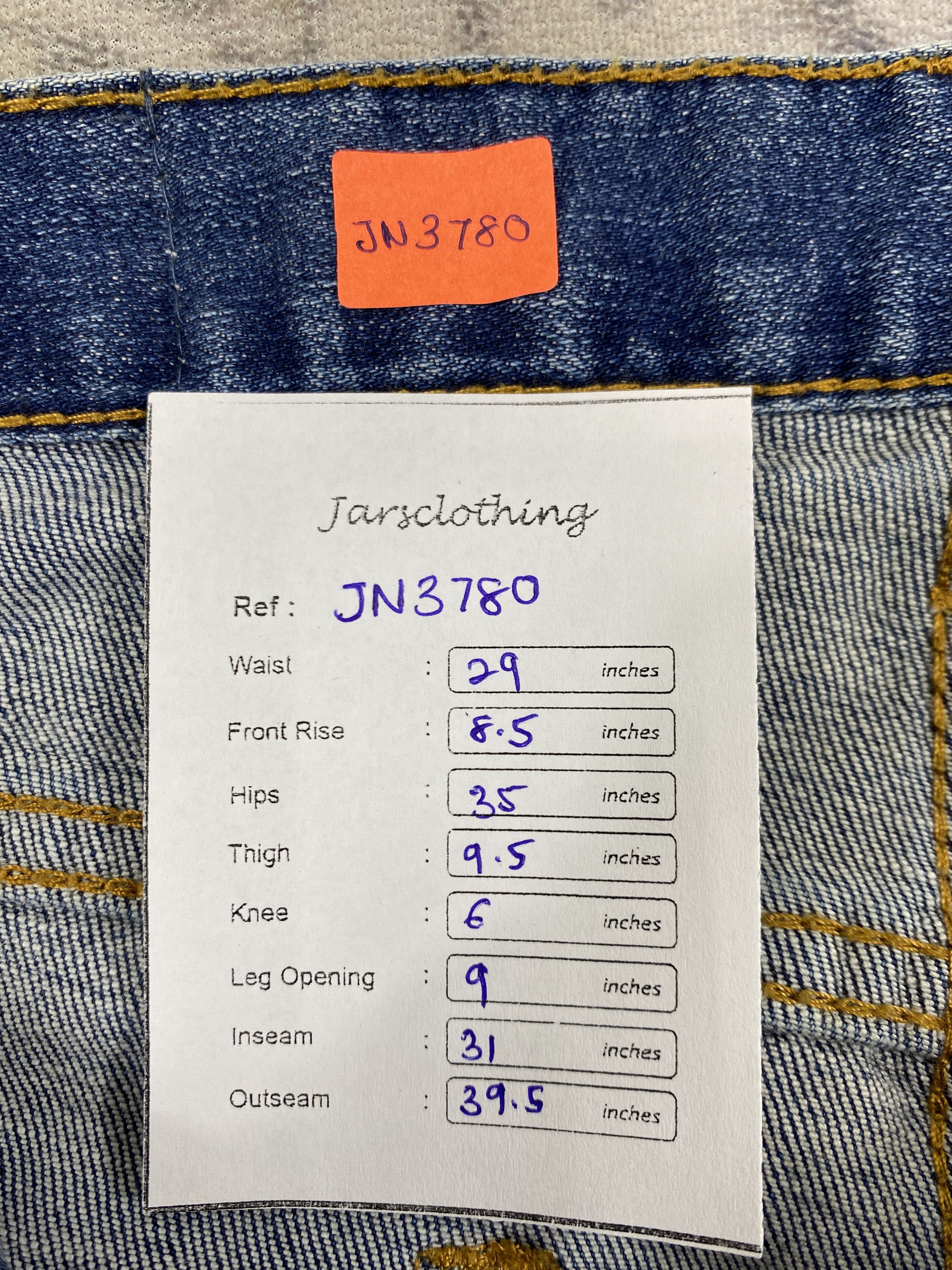 MNML Distressed Blue Vintage MNML Jeans 29x31 Denim- JN3780 Size US 29 - 8 Thumbnail