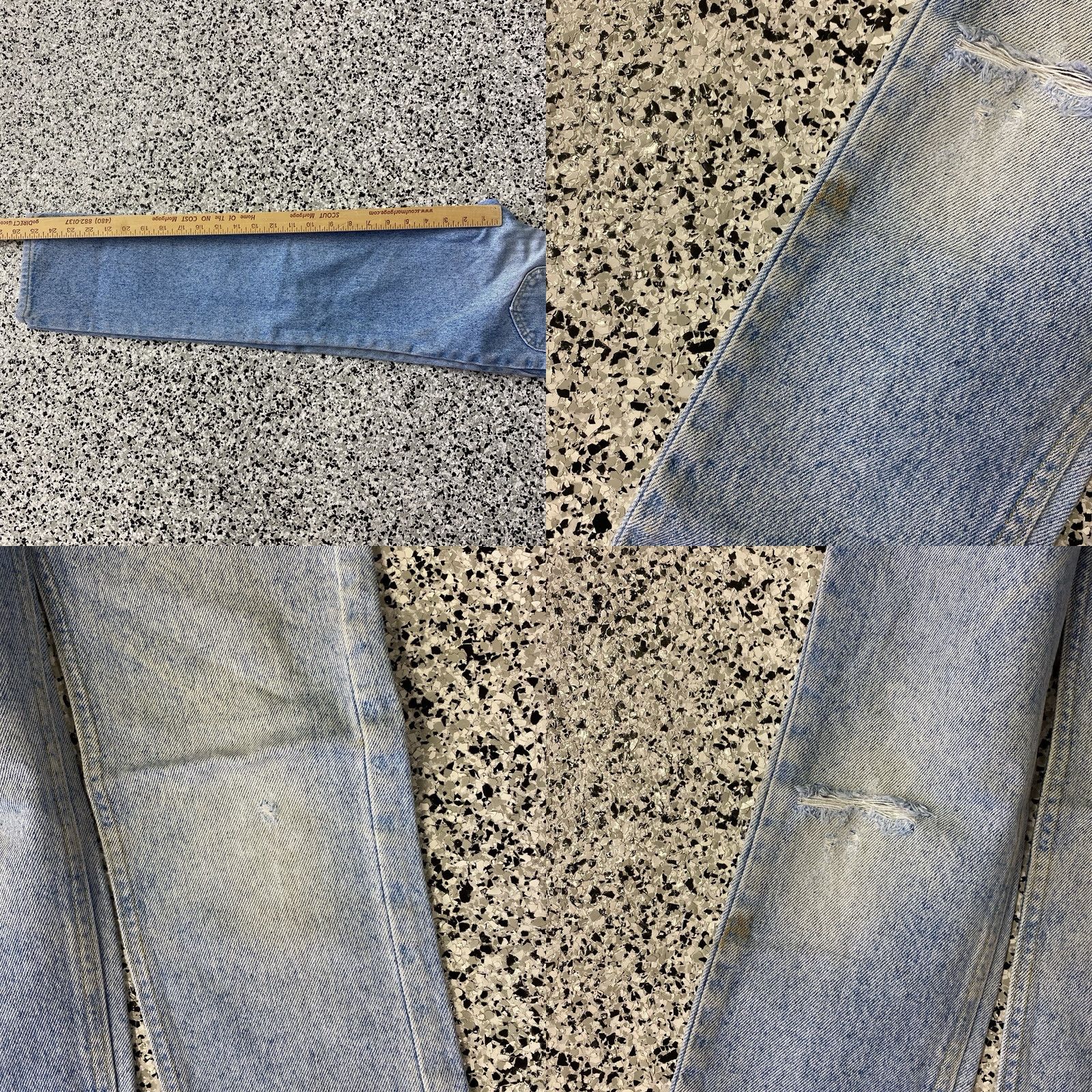 Lee VINTAGE Lee Riders Slim 80s Jeans Blue Denim 22x25.5 Women Regular Straight High Rise (2)** Size 40" / US 18 - 8 Thumbnail