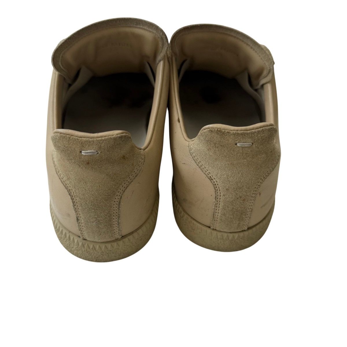 Maison Margiela Maison Margiela Leather Low-Top German Trainer GAT Beige Size US 9 / EU 42 - 8 Thumbnail