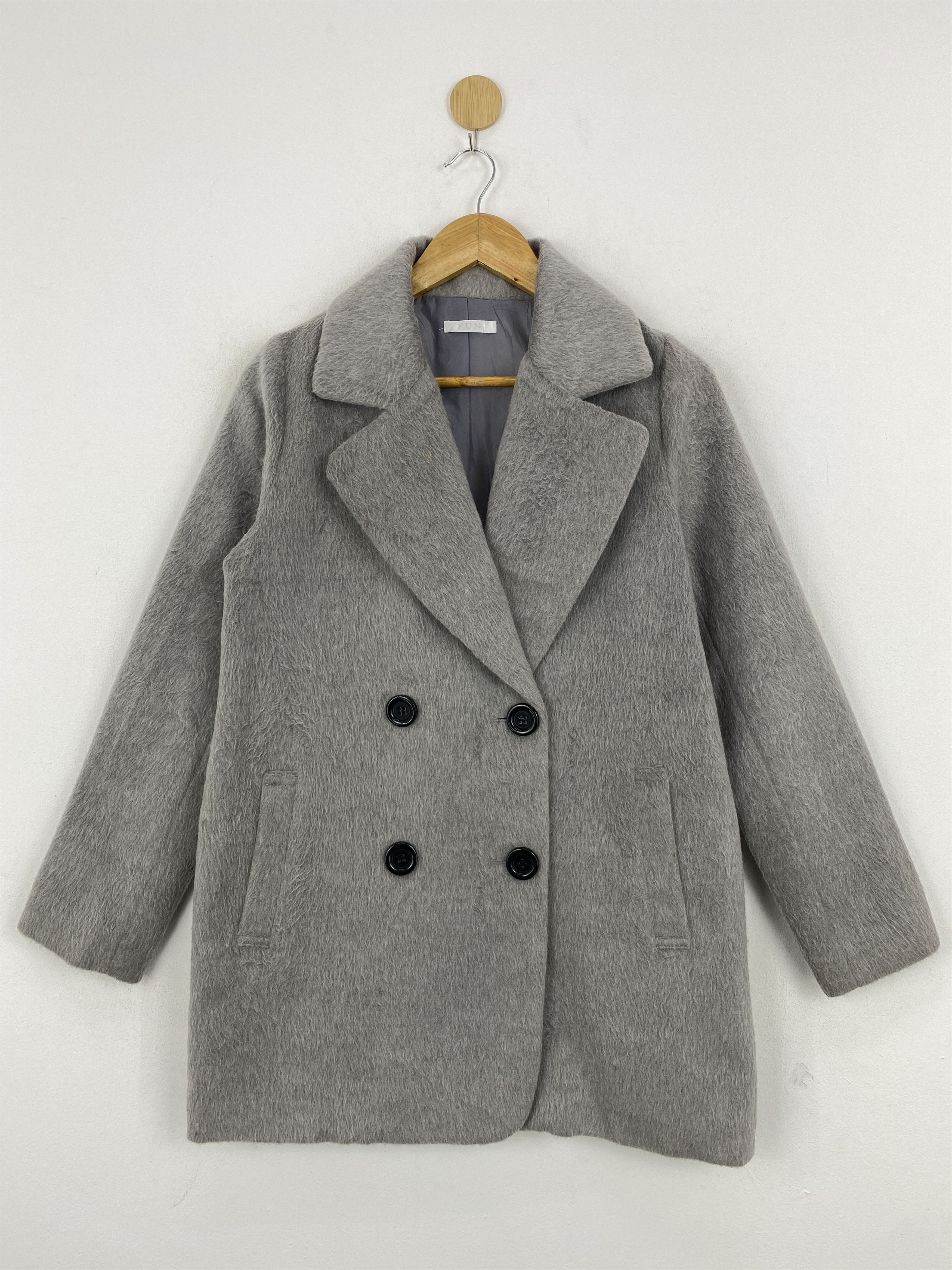 Japanese Brand Vtg Japan Brand Double Breasted Sherpa Fleece Jacket JA0059 Size M / US 6-8 / IT 42-44 - 1 Thumbnail