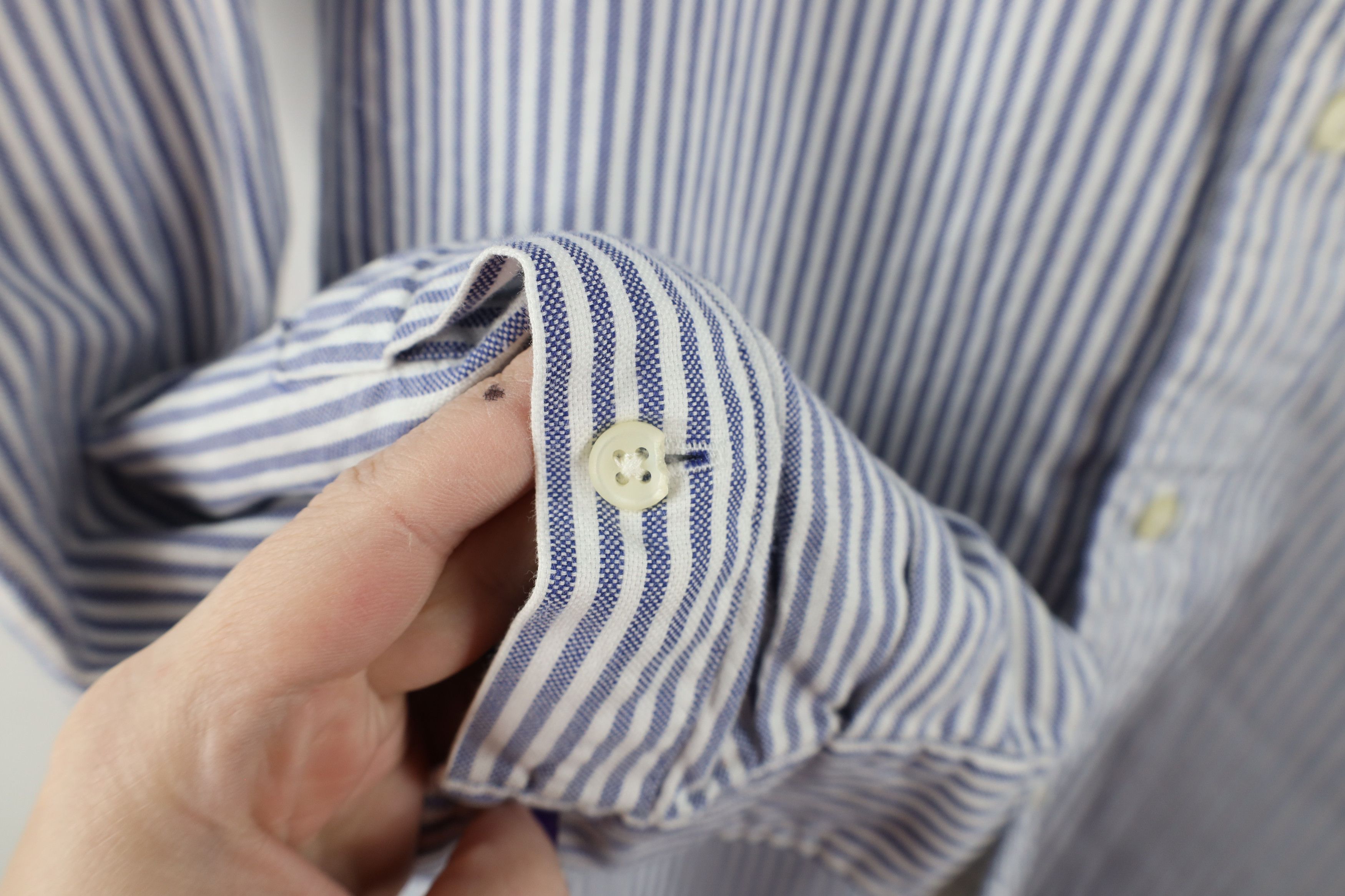 Ralph Lauren × Vintage Vintage 90s Ralph Lauren Striped Athletic Club Button Shirt Size US L / EU 52-54 / 3 - 9 Thumbnail