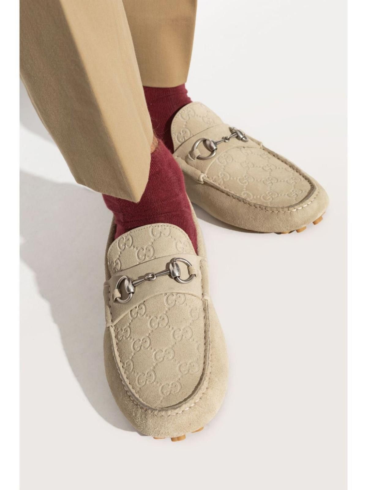 Gucci Gucci Horsebit GG Suede Drivers Size US 6 / EU 39 - 4 Thumbnail