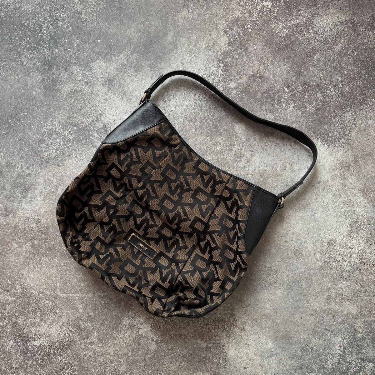 DKNY DKNY Vintage Y2K Glam Monogram Shoulder Bag Size ONE SIZE - 11 Thumbnail