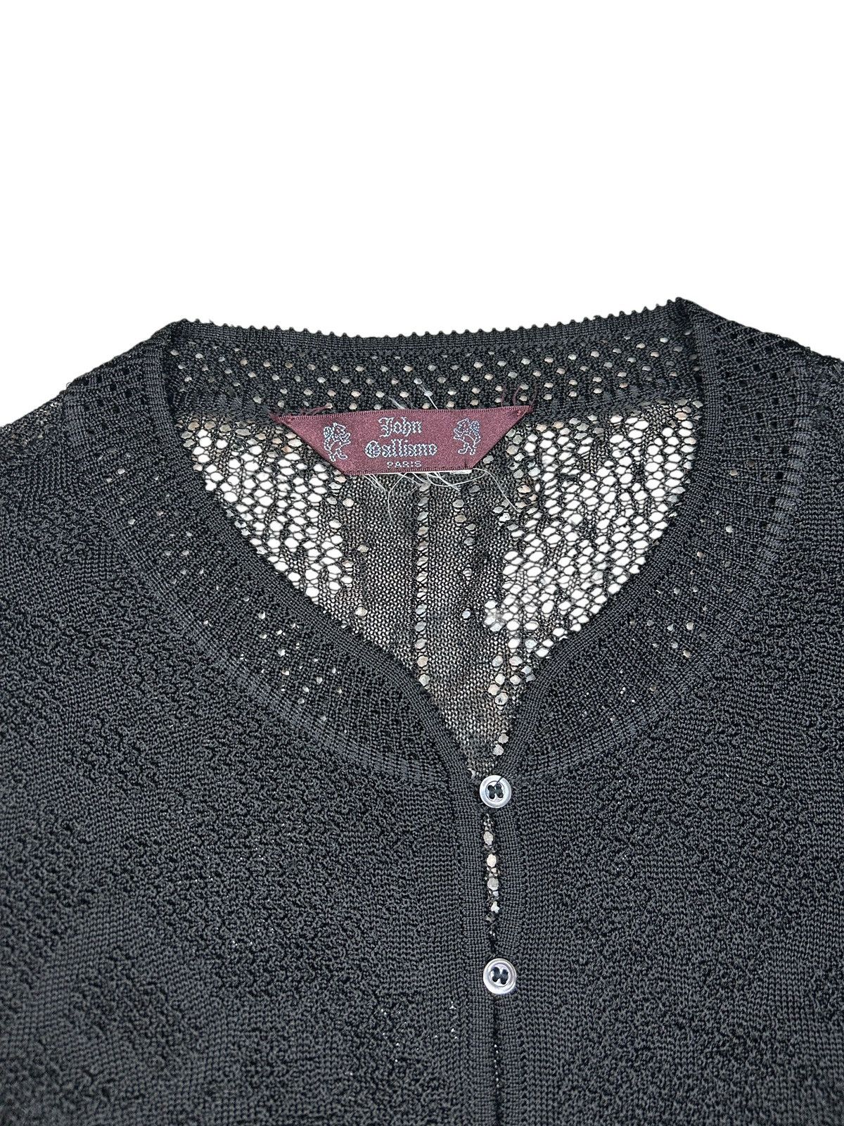 John Galliano S/S 00 Beaded Fringe Cuff Cardigan Size M / US 6-8 / IT 42-44 - 5 Thumbnail