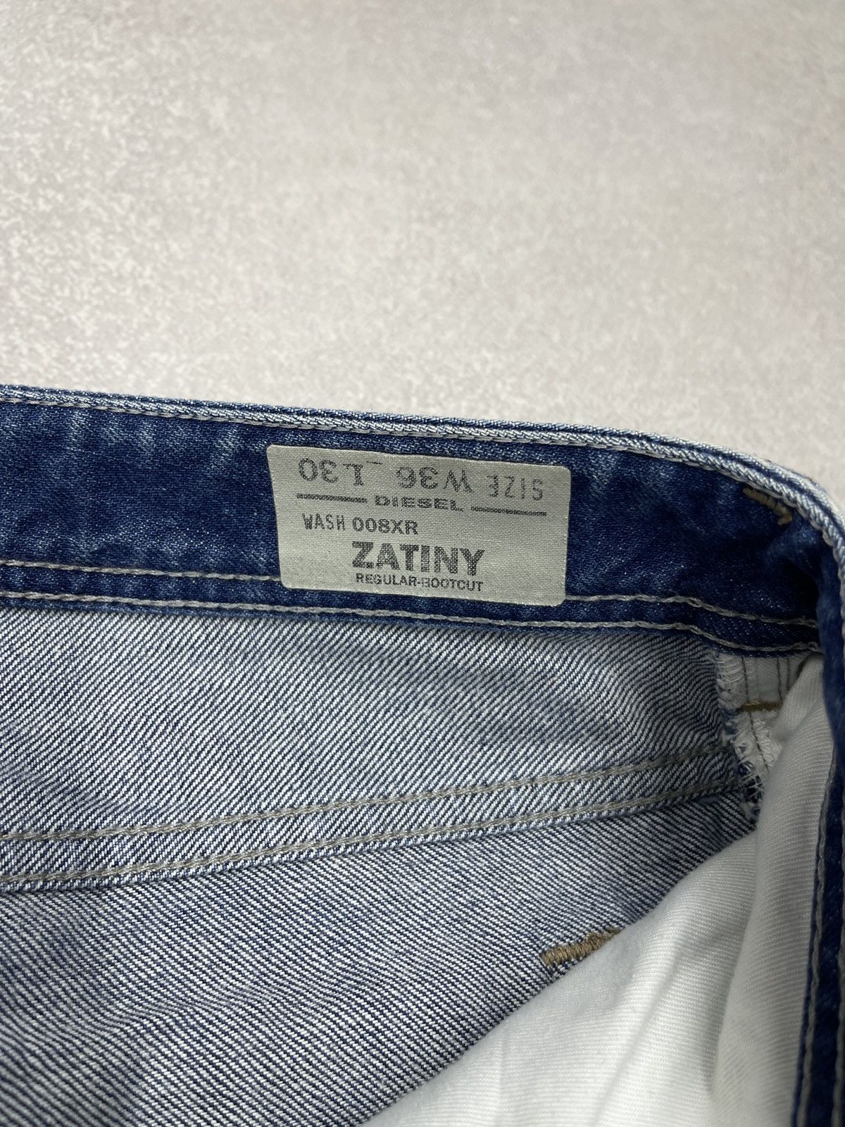 Diesel Mens Diesel Zatiny Denim Jeans Blue Y2K Size US 36 / EU 52 - 12 Thumbnail