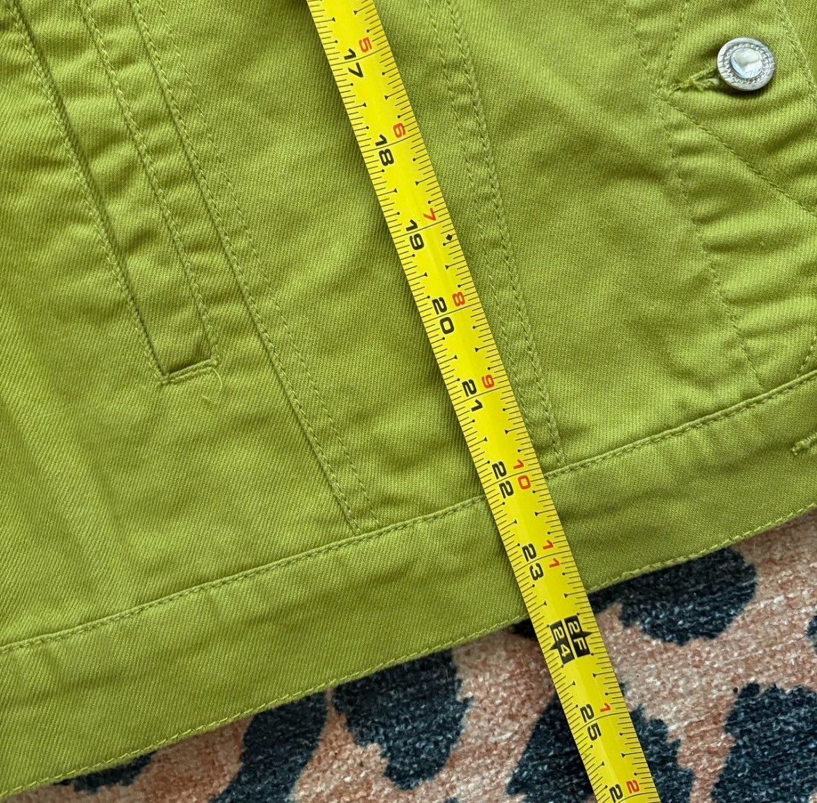 Other Vintage Ethyl Lime Green Jean Jacket Size XL / US 12-14 / IT 48-50 - 5 Thumbnail