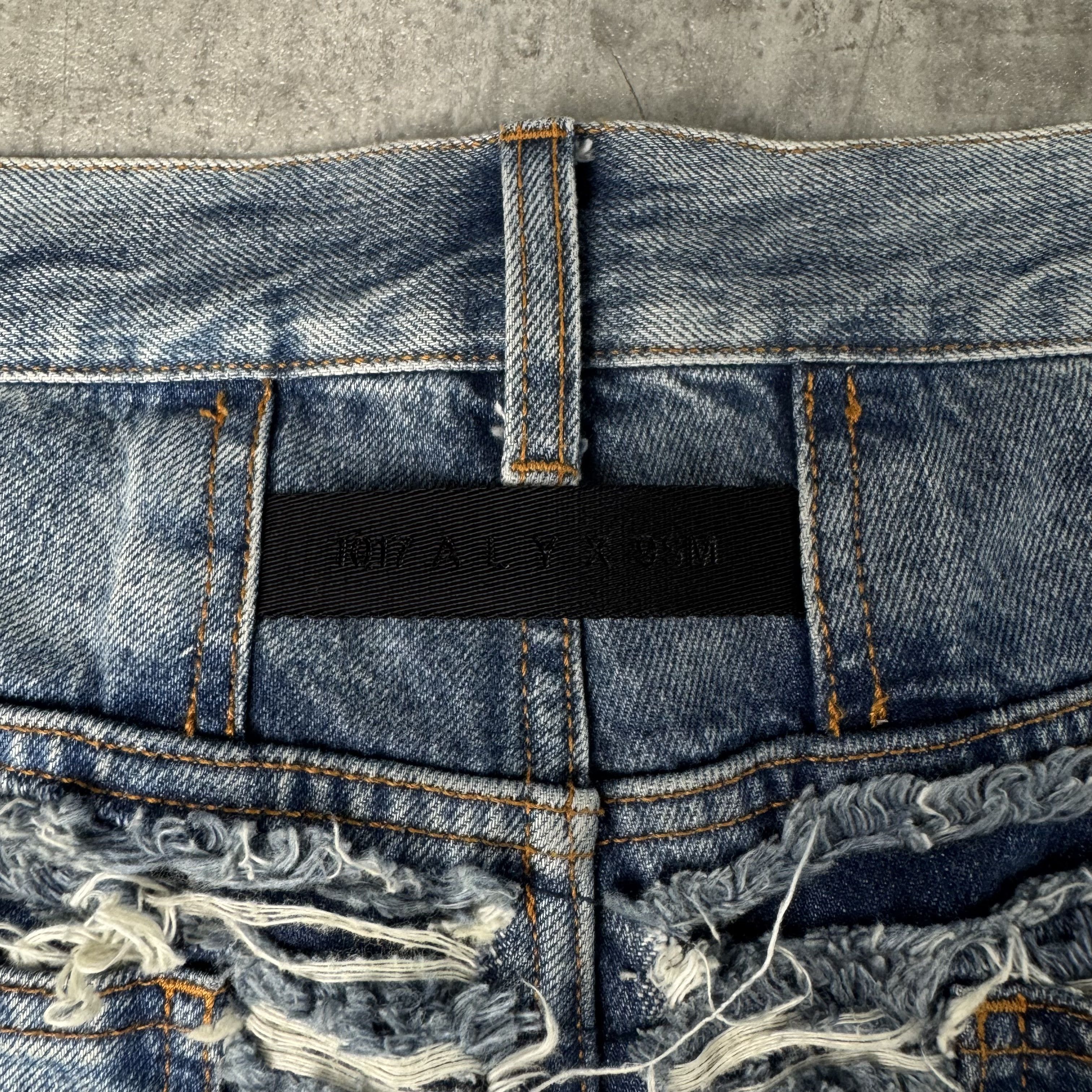 1017 ALYX 9SM × Blackmeans 1017 ALYX 9SM BLACKMEANS Shredded Denim Distressed Jeans Size US 34 / EU 50 - 15 Thumbnail