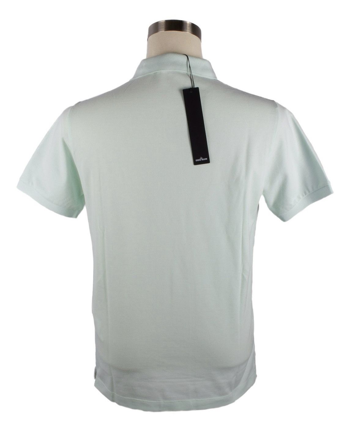 Stone Island STONE ISLAND SAGE BLUE COTTON LOGO EMBROIDERY POLO SHIRT Size US M / EU 48-50 / 2 - 4 Thumbnail