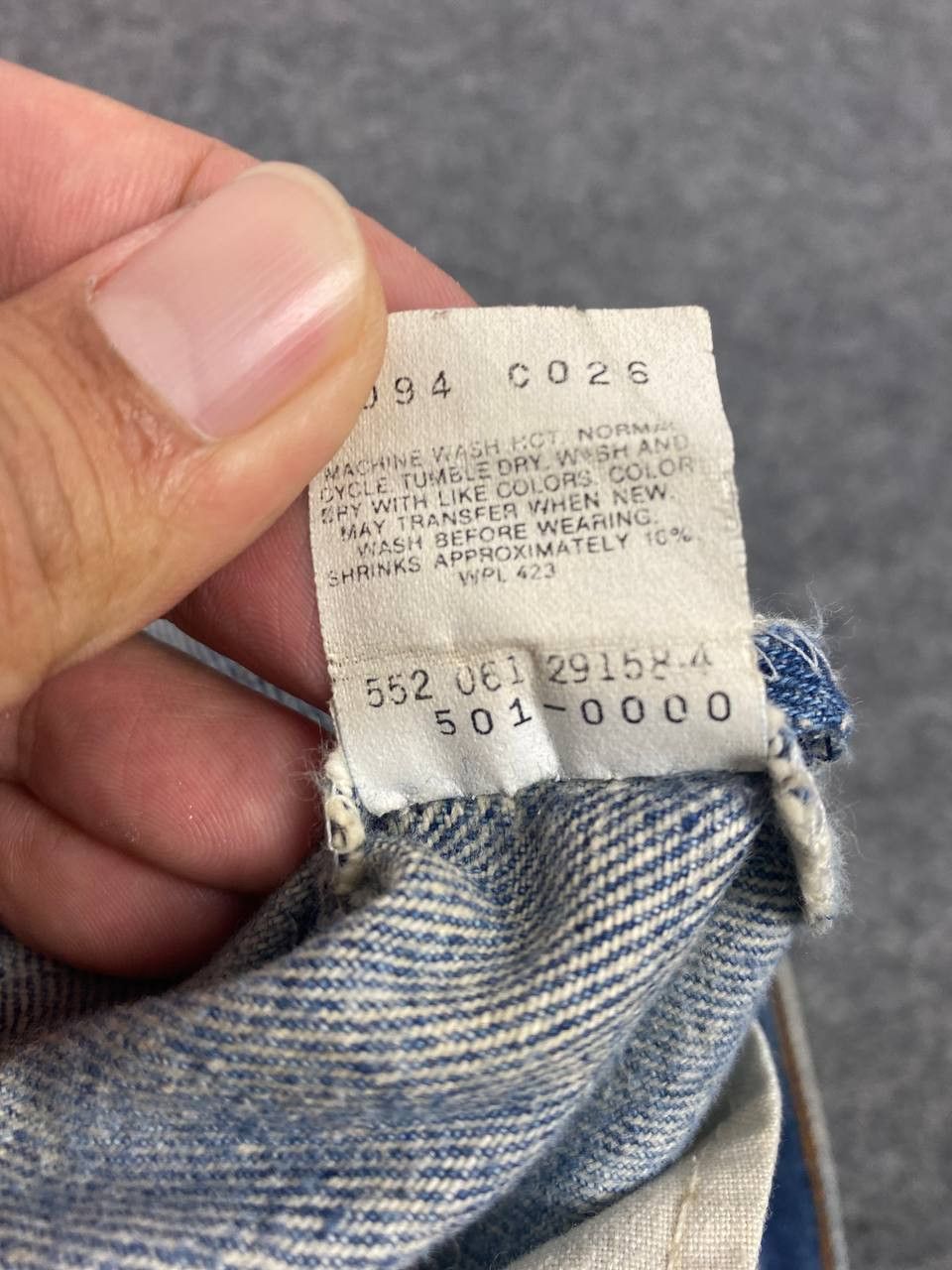 Levi's vintage levis 501xx distressed denim nice design Size US 35 - 22 Thumbnail