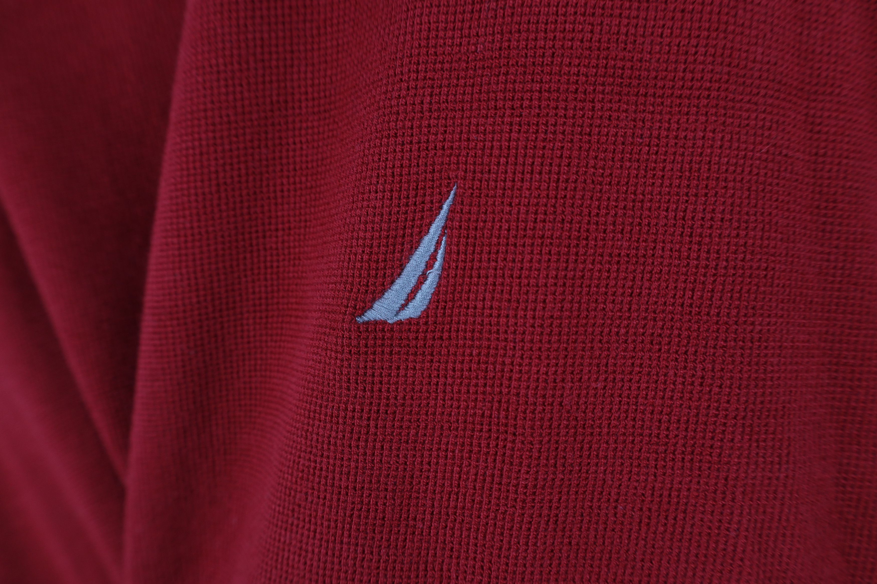 Nautica Vintage Nautica Thermal Waffle Knit Long Sleeve T-Shirt Red Size US XXL / EU 58 / 5 - 4 Thumbnail