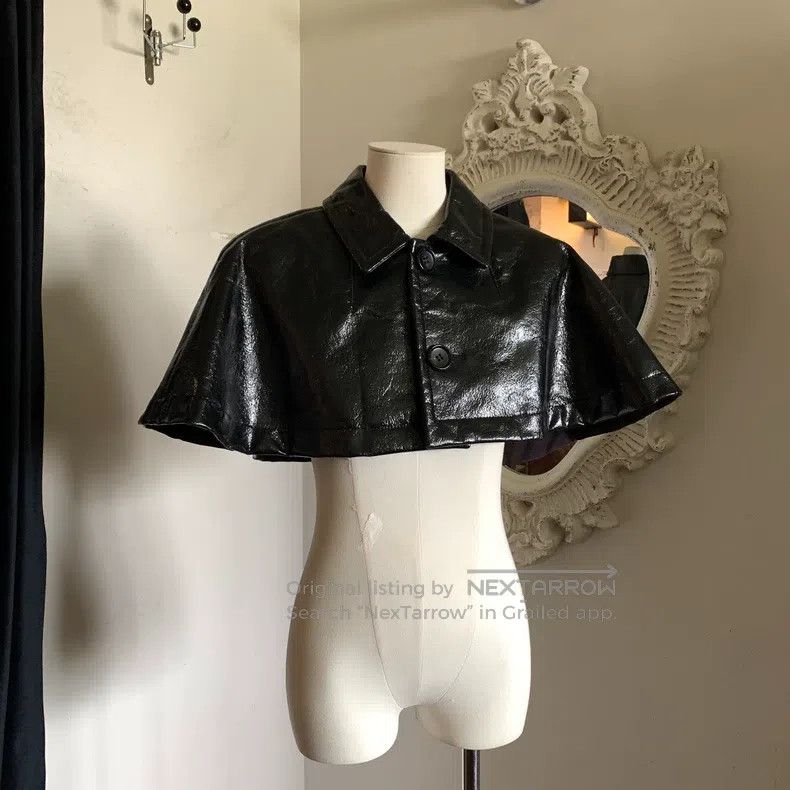 Comme des Garcons Comme des Garcons Black Leather Short Shawl Size M / US 6-8 / IT 42-44 - 5 Thumbnail