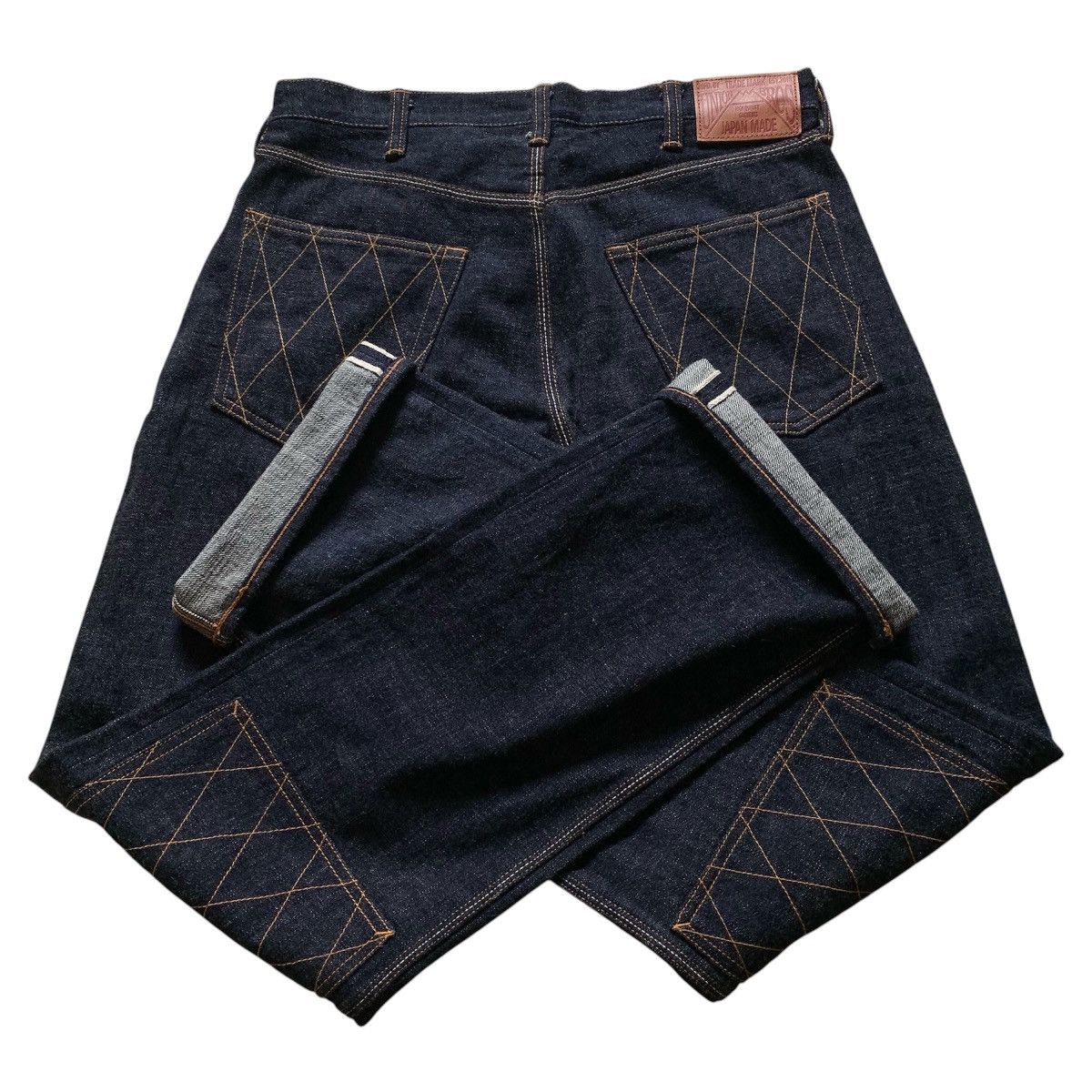 Japanese Brand Vtg 90s Union Bross Double Knee Slevedge Denim Pants Size US 32 / EU 48 - 11 Thumbnail
