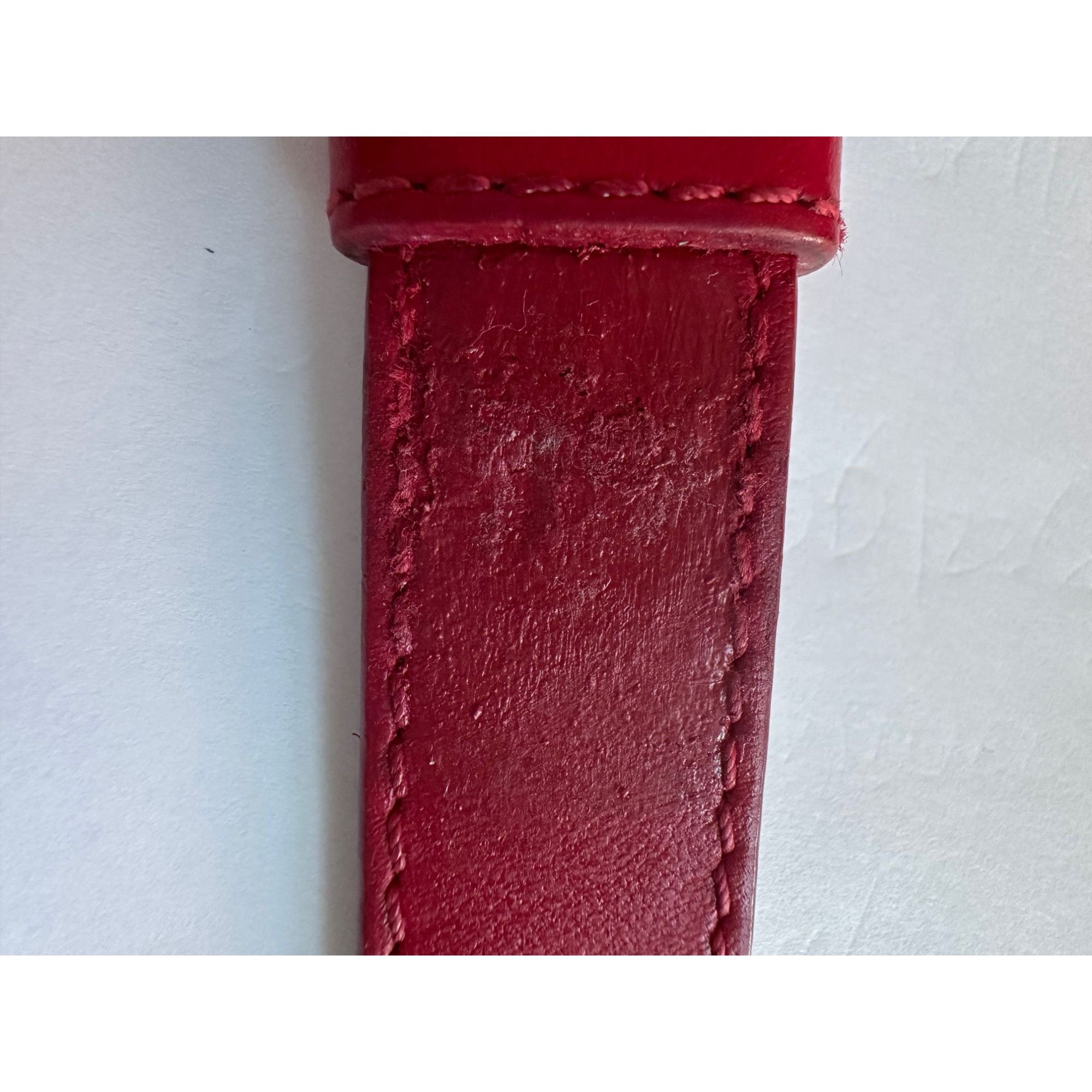 Versace Versace Large Red Logo Print Leather Wristlet Clutch Size ONE SIZE - 18 Thumbnail