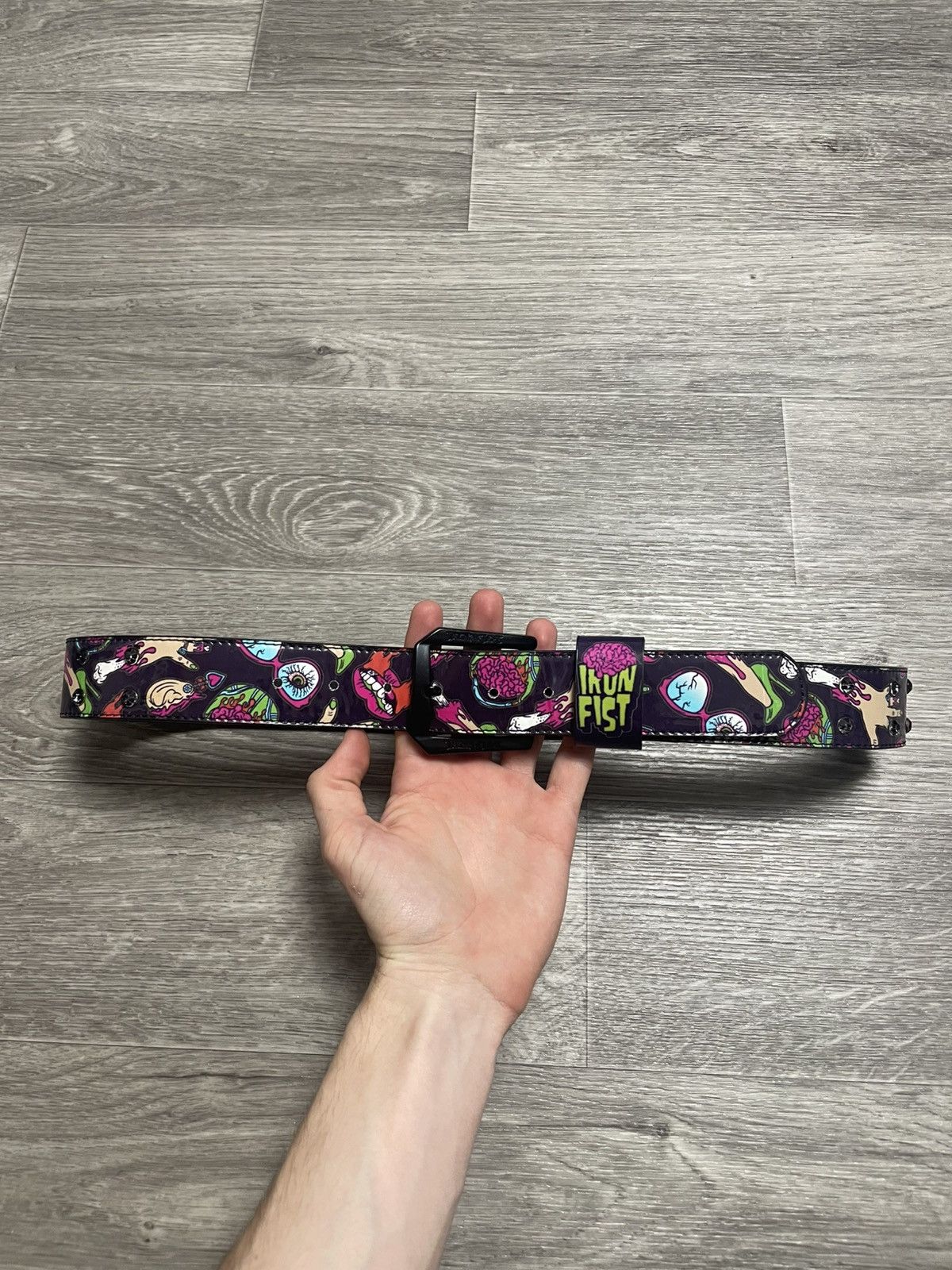 Iron Fist Iron Fist Colorful Horror Print Rhinestones Belt Punk Y2K Size ONE SIZE - 2 Thumbnail