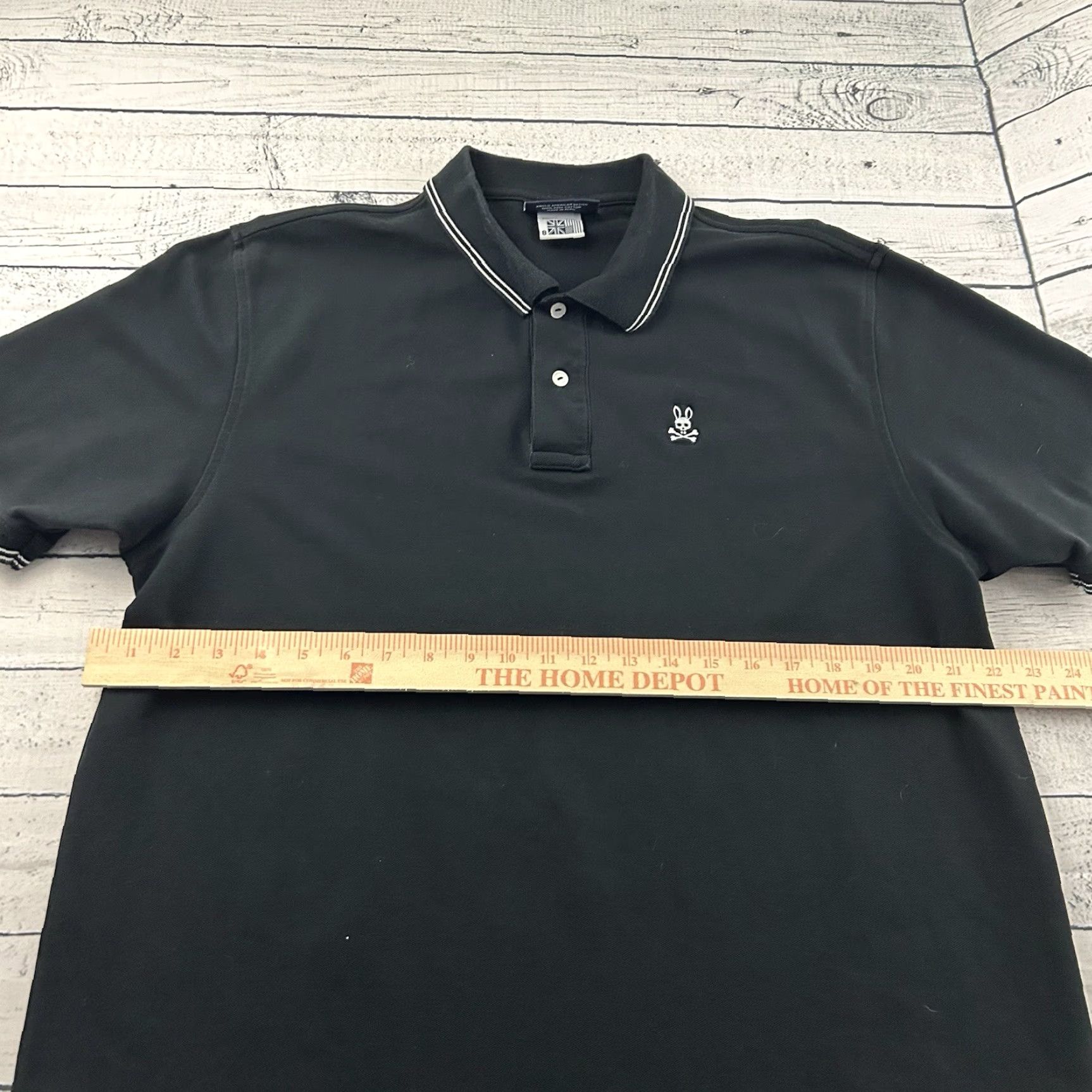 Psycho Bunny Psycho Bunny Short Sleeve Button-Up Polo Shirt Men's 8 Black Size US M / EU 48-50 / 2 - 5 Thumbnail