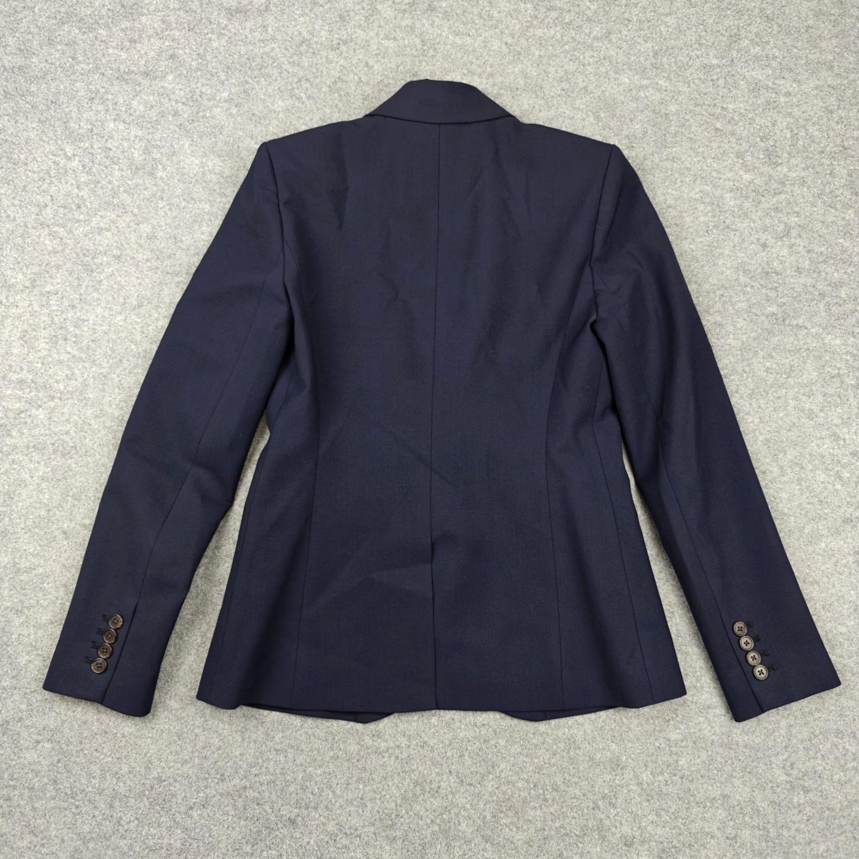 J.Crew J.CREW Blazer Womens 2 Blue Bi Stretch Wool One-Button Lined Suit Jacket Office Shirt Size XS / US 0-2 / IT 36-38 - 7 Thumbnail