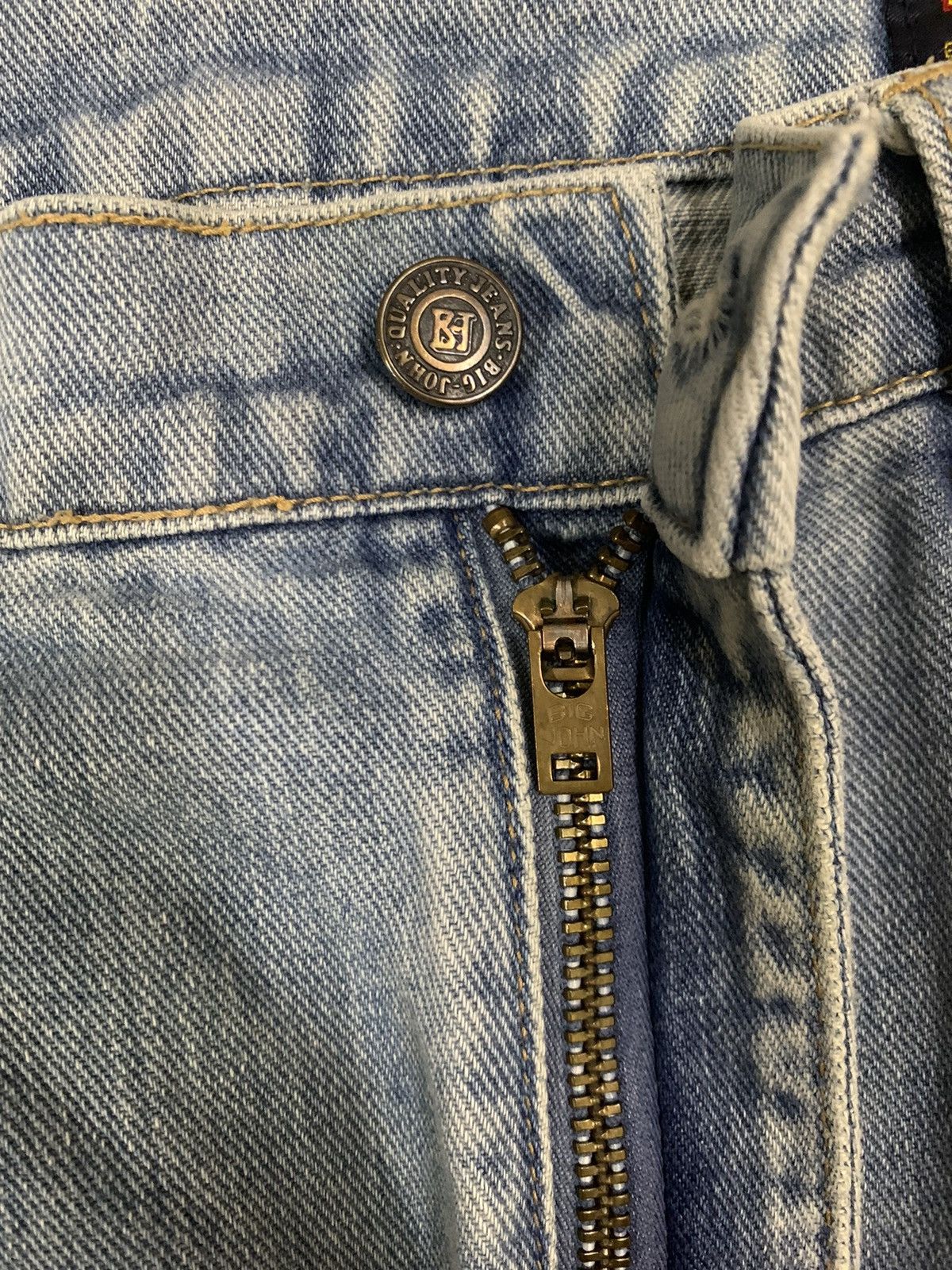 Big John Vintage 90s Big John Blue Wash Baggy Distressed Jeans Size US 31 - 4 Thumbnail