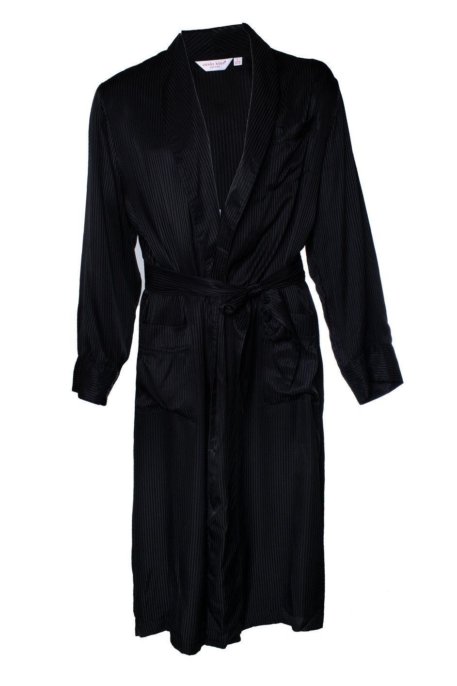 Derek Rose Derek Rose, striped black bedroom jacket Size US L / EU 52-54 / 3 - 1 Thumbnail