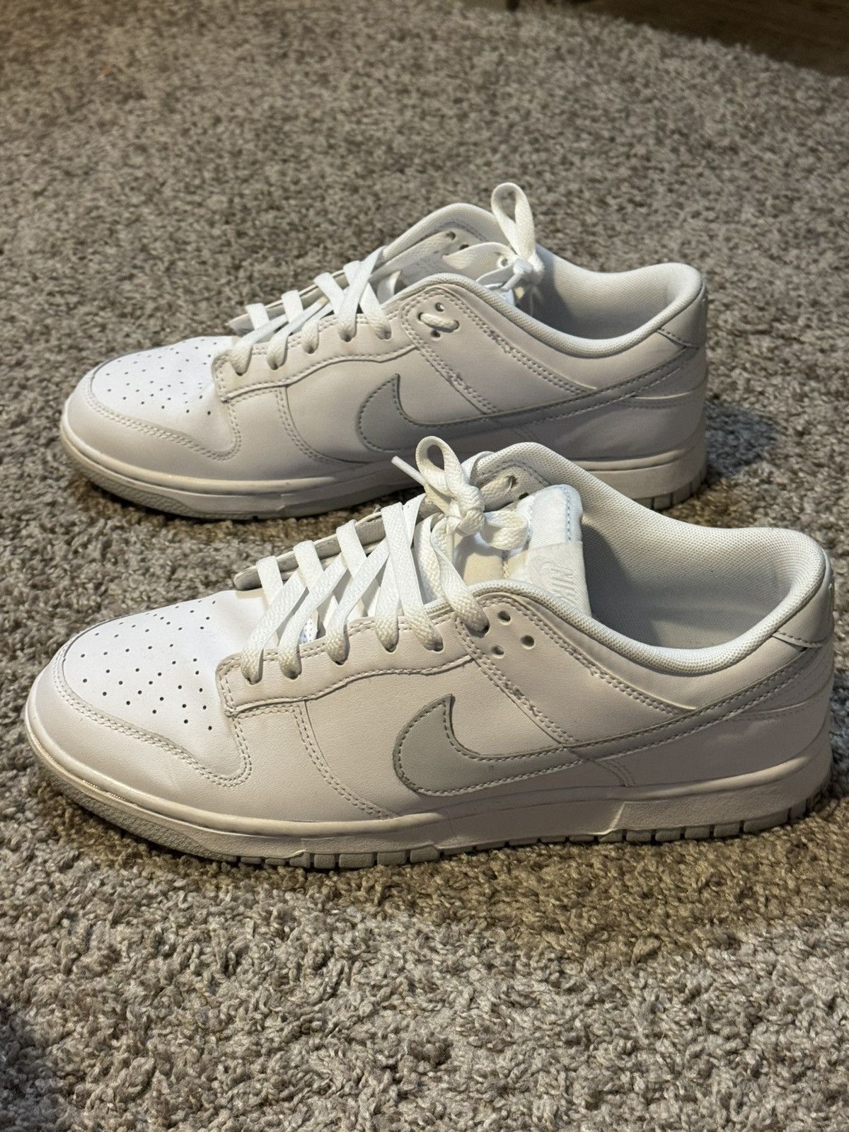 Nike Nike Dunk Low Retro White Pure Platinum Size US 10.5 / EU 43-44 - 5 Thumbnail