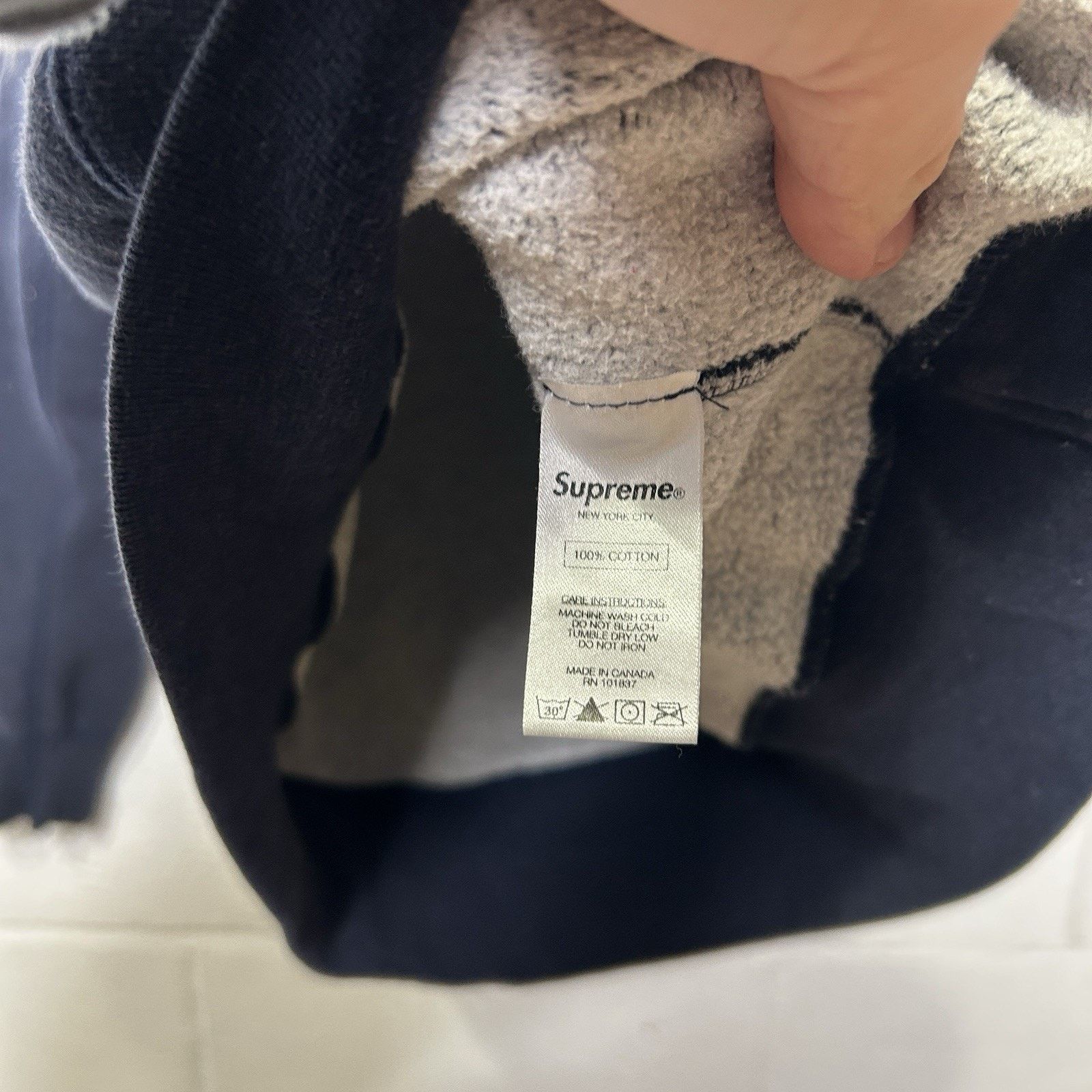 Supreme Supreme Circle Script CrewNeck Sweatshirt “Navy Gold” FW13 Size US M / EU 48-50 / 2 - 12 Thumbnail