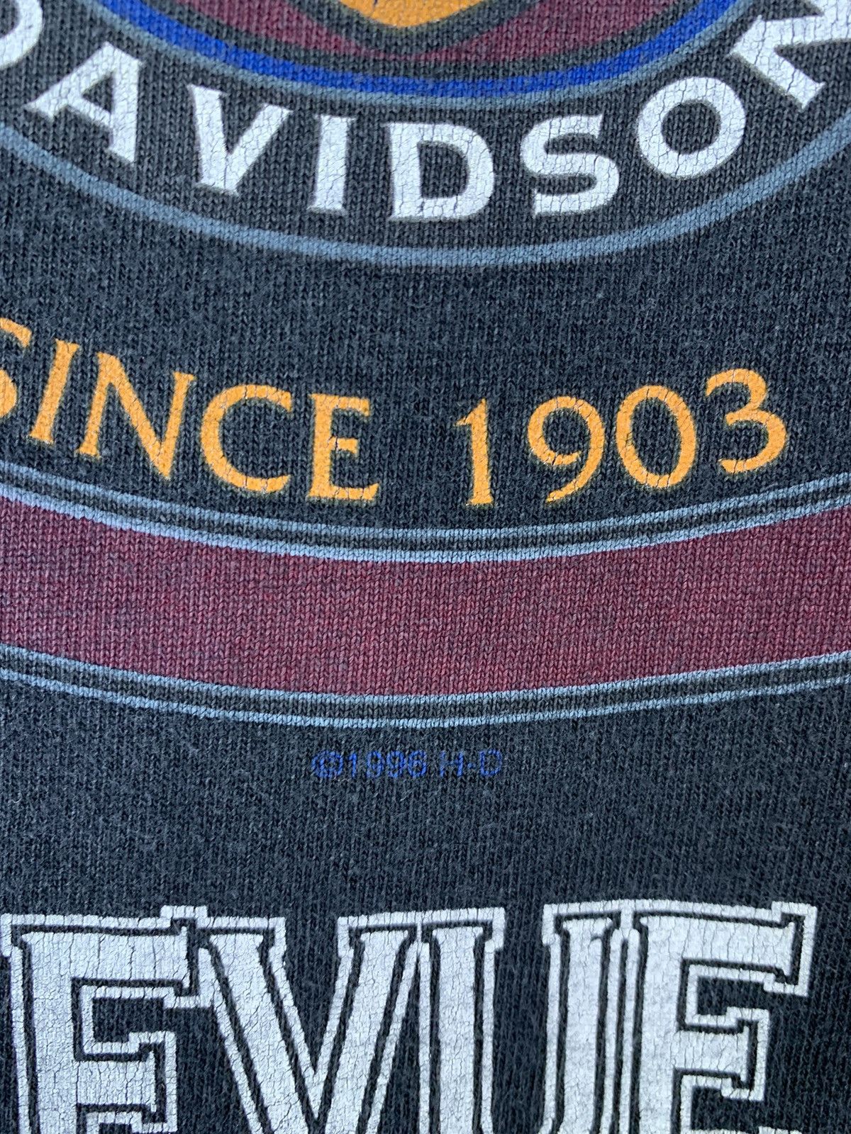 Harley Davidson × Vintage Vintage 90s Harley Davidson Faded Single Stitch T-shirt Size US XL / EU 56 / 4 - 21 Thumbnail