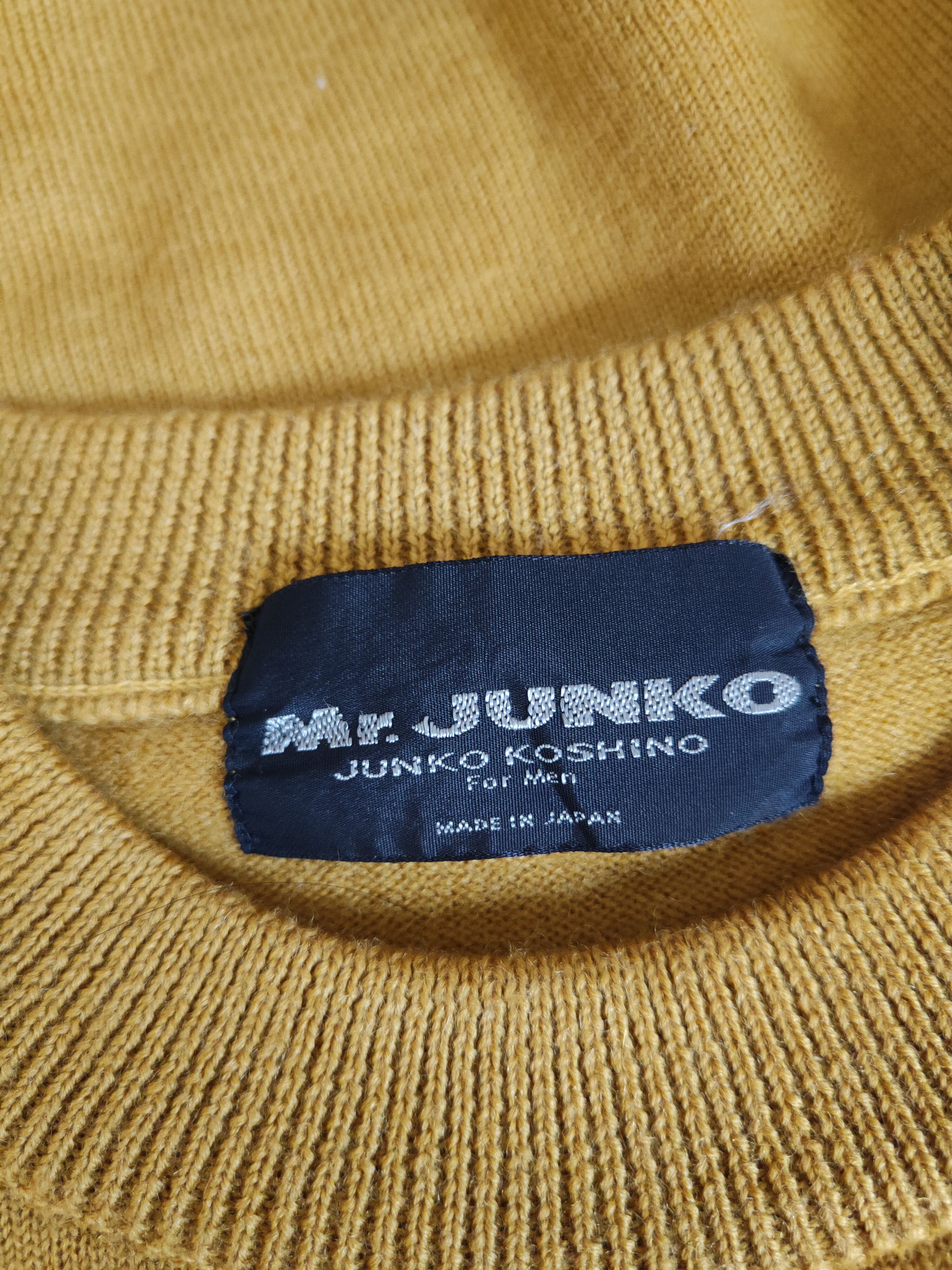 Mr. Junko DL Mr.Junko Koshino Mustard Knitwear Sweatshirt #S1522 Size US M / EU 48-50 / 2 - 14 Thumbnail