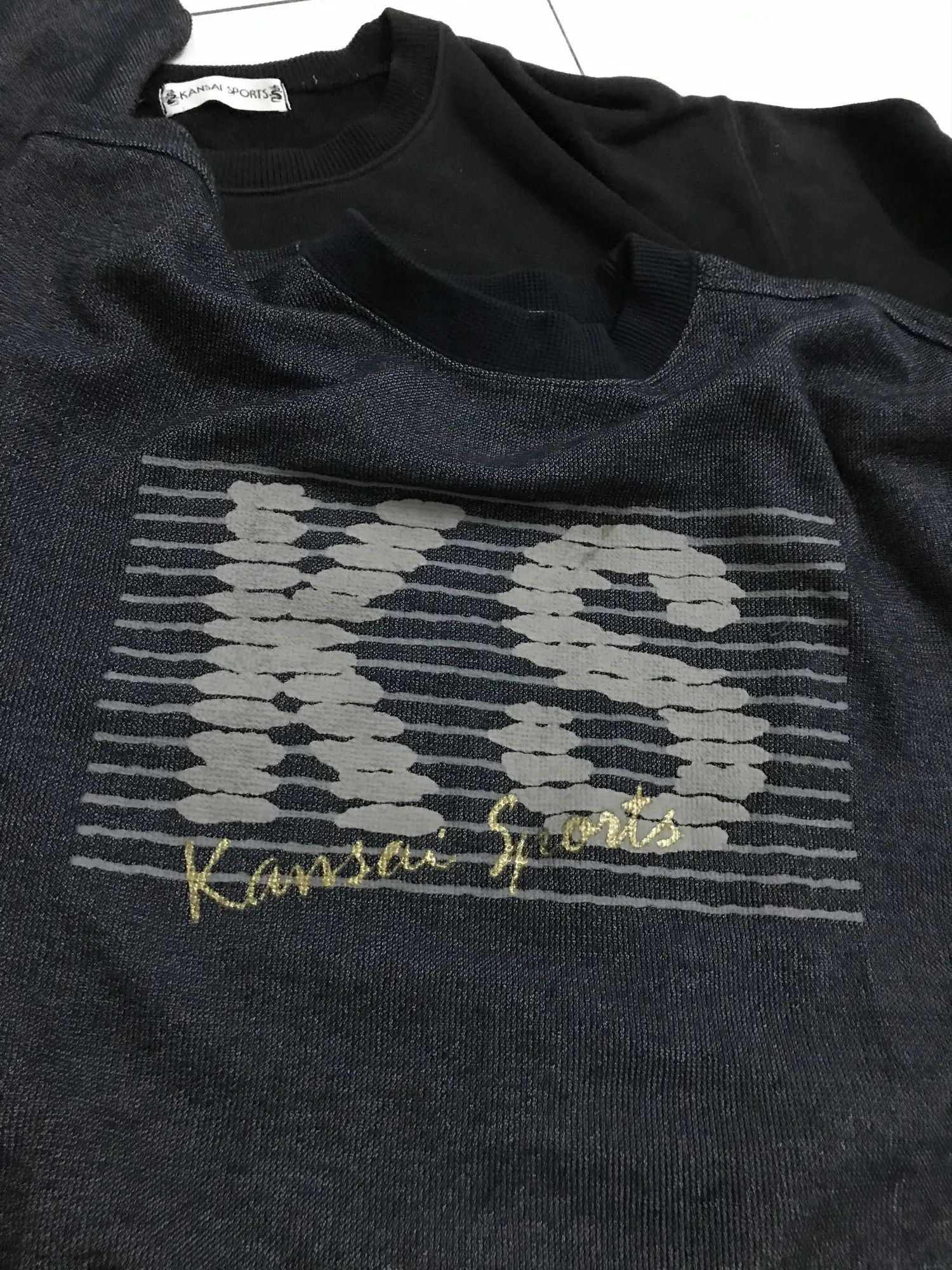 Kansai Yamamoto Yamamoto Big Logo Crew Shirts Size US M / EU 48-50 / 2 - 16 Thumbnail