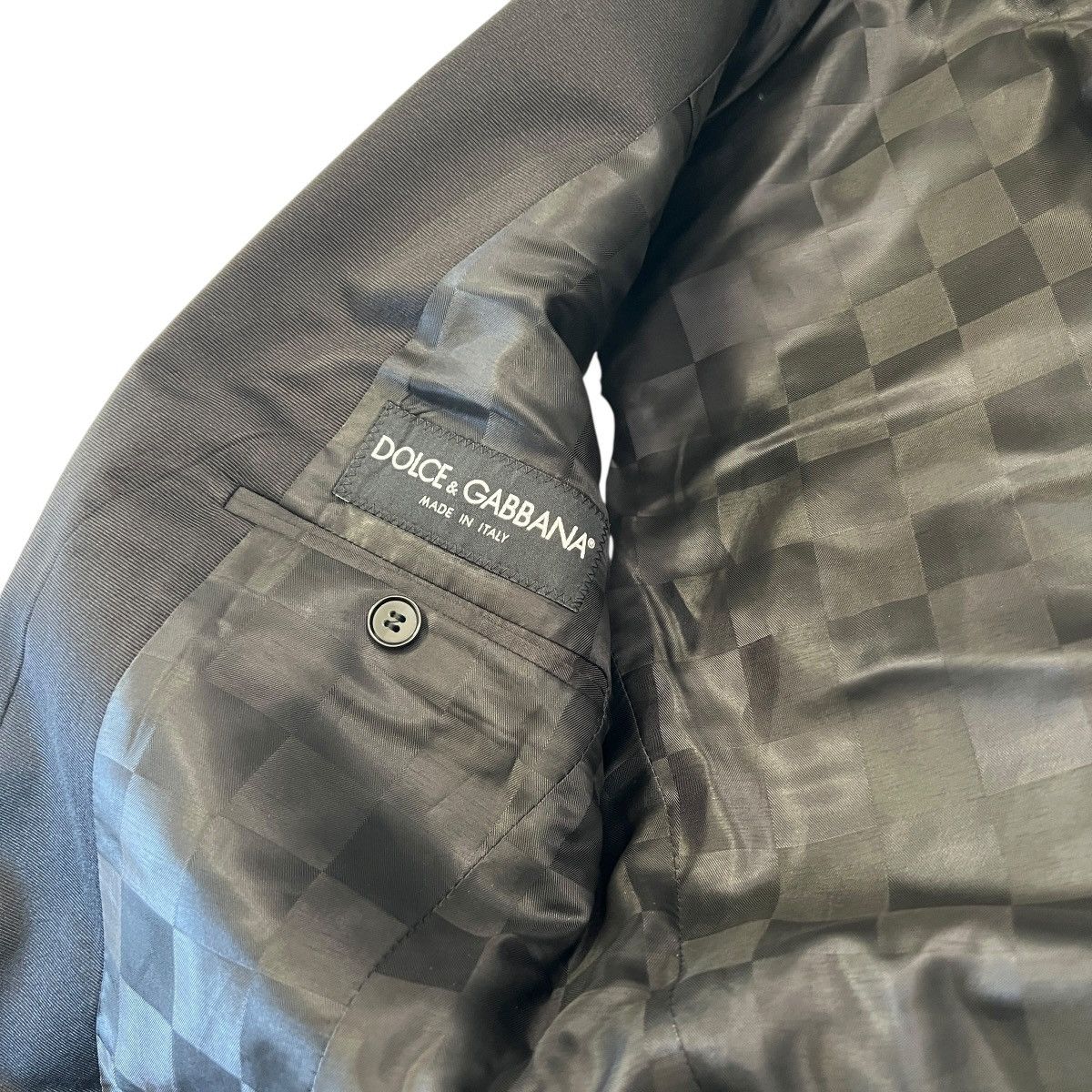 Dolce & Gabbana DOLCE&GABBANA 2007AW Metallic Peak Lapel Silk-Blend Jacket Size 44S - 7 Thumbnail