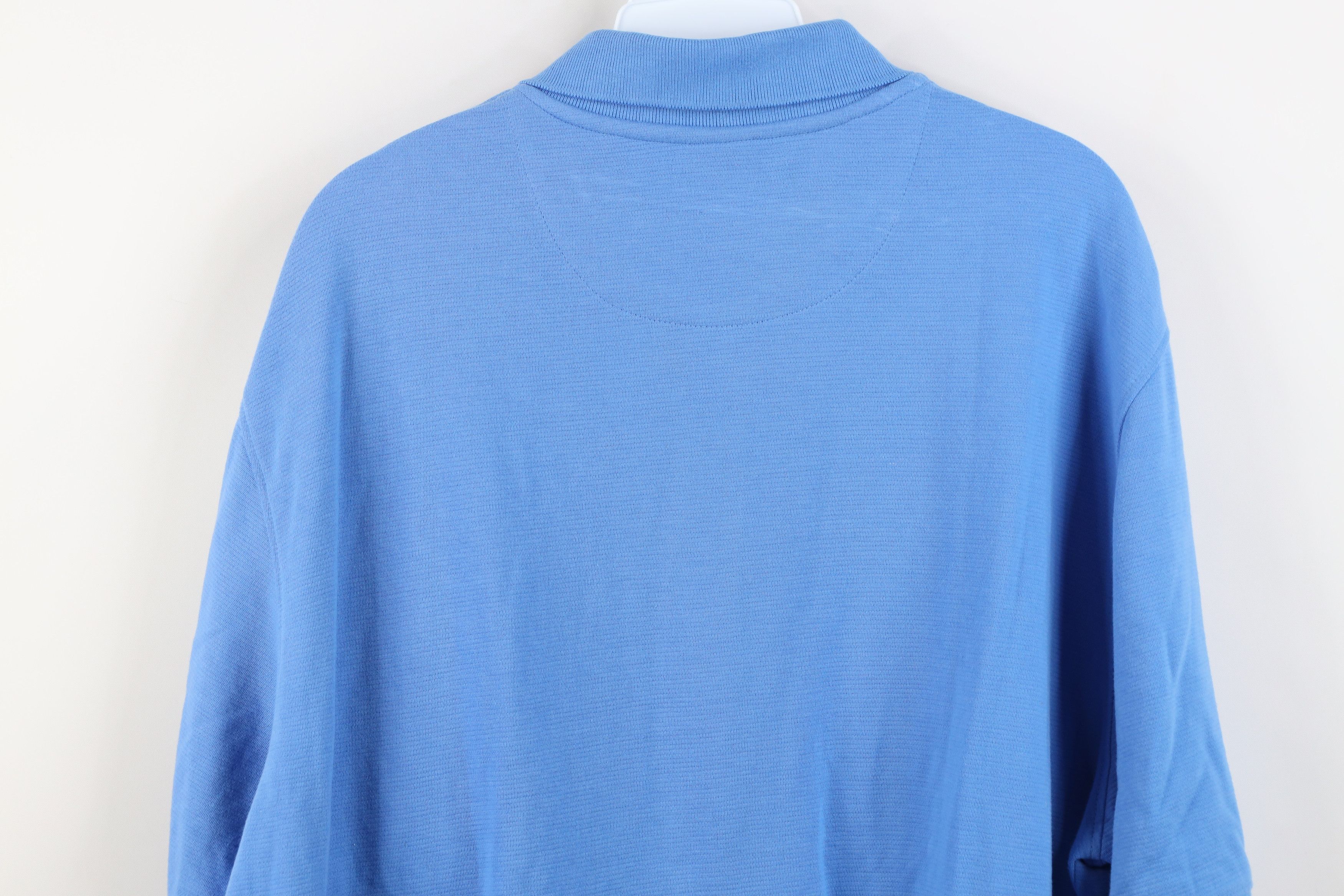 Vintage Vintage 90s Streetwear Collared Pullover Polo Shirt Blue Size US XL / EU 56 / 4 - 12 Thumbnail