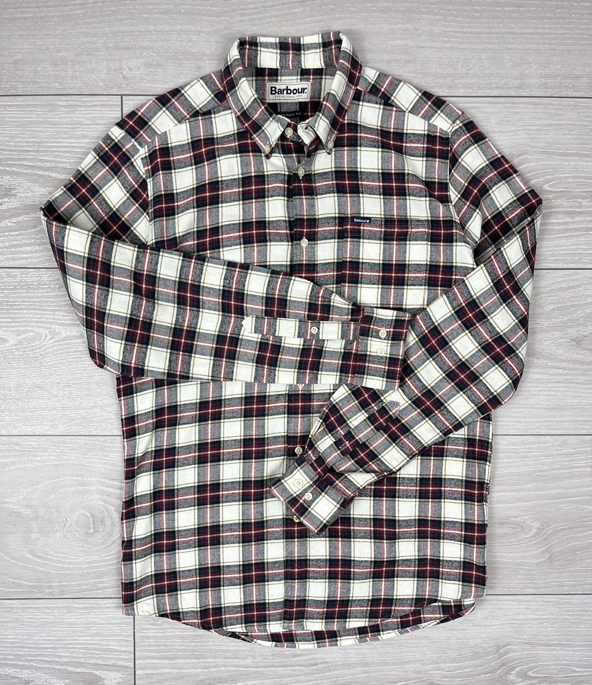 Barbour Barbour Tailored Flannel Checkered Shirt Size US M / EU 48-50 / 2 - 2 Thumbnail