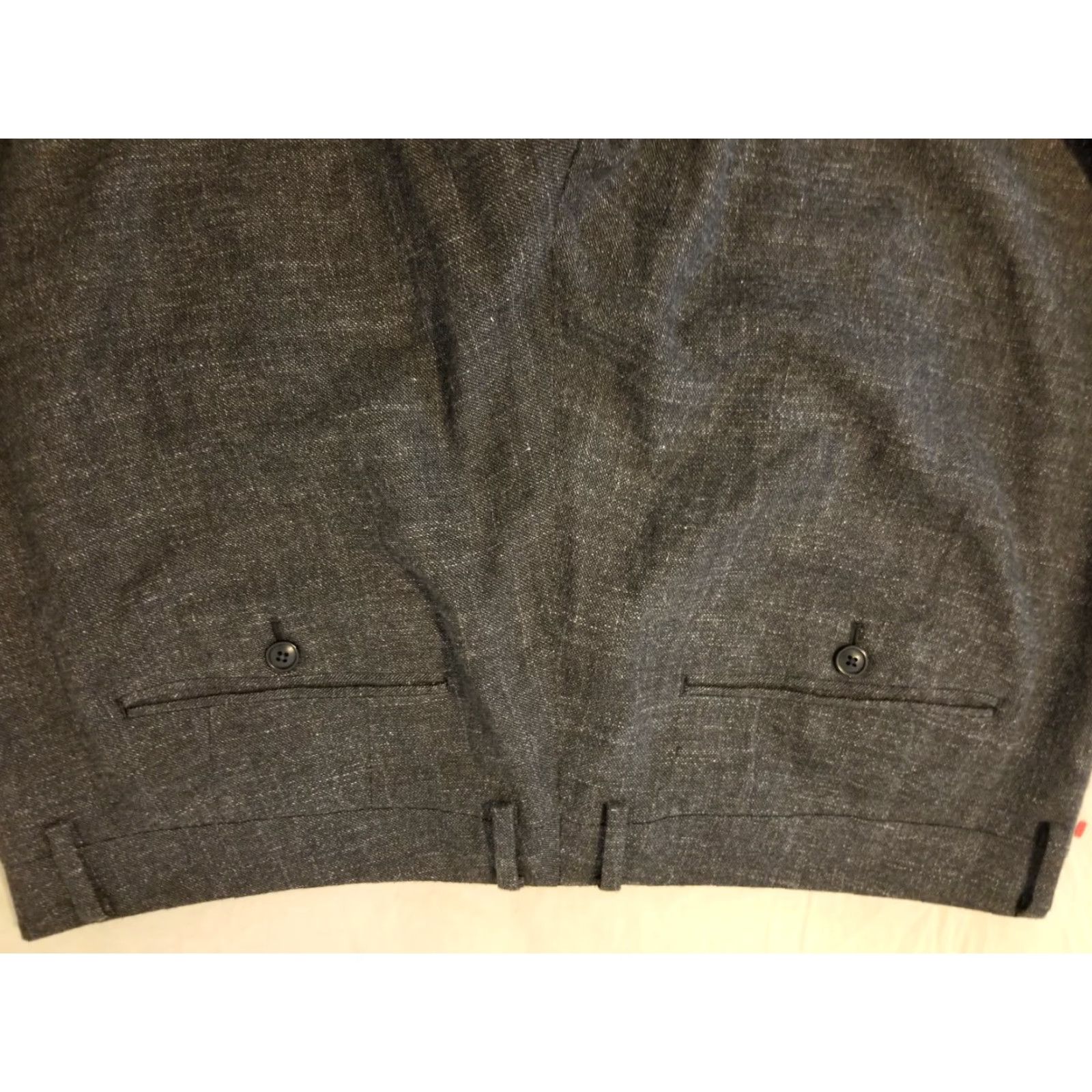 Bonobos Bonobos Mens Pants Dress Wool Gray 40x32 40x30 Flat Front Zip Machine Washable Straight Leg Chino Trouser Slack 40 Regular Mens Size US 40 / EU 56 - 2 Thumbnail