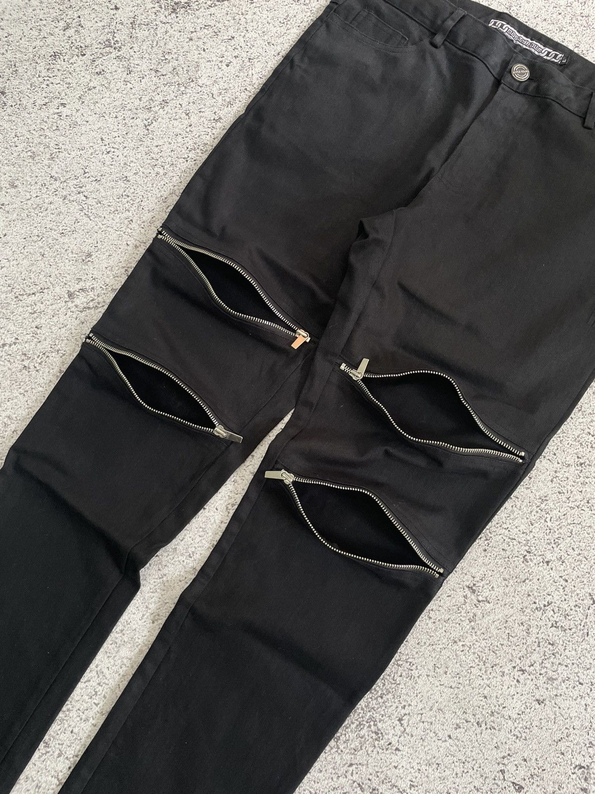 Other Anarchy Vkei Multi zipper pants Rick Owens Drkshdw style Size US 34 / EU 50 - 3 Thumbnail