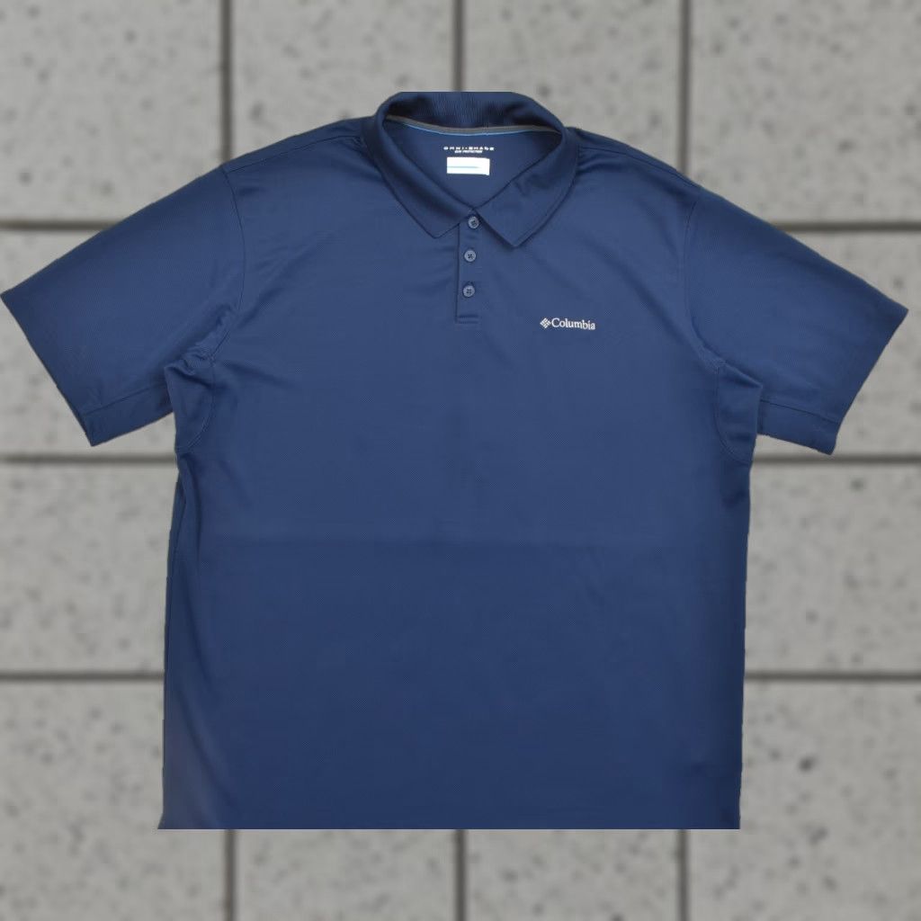 Vintage Columbia Polo Shirt Short Sleeve Navy Blue 2XT Tall Mens Regular 2XL Logo Golf Polo Shirt Size US XXL / EU 58 / 5 - 1 Thumbnail