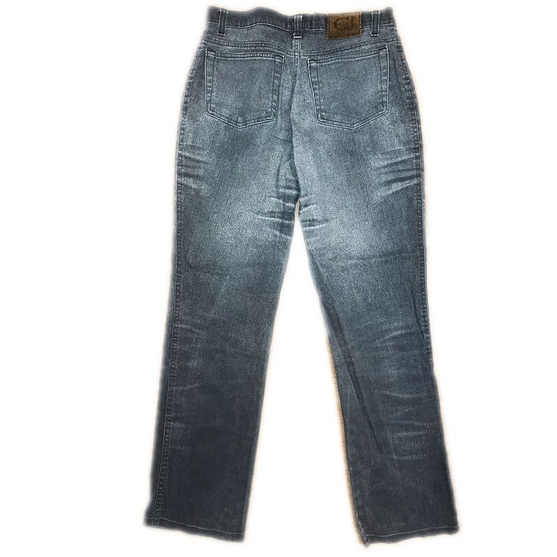 Roberto Cavalli Roberto Cavalli vintage grey straight jeans Size 29" - 2 Thumbnail