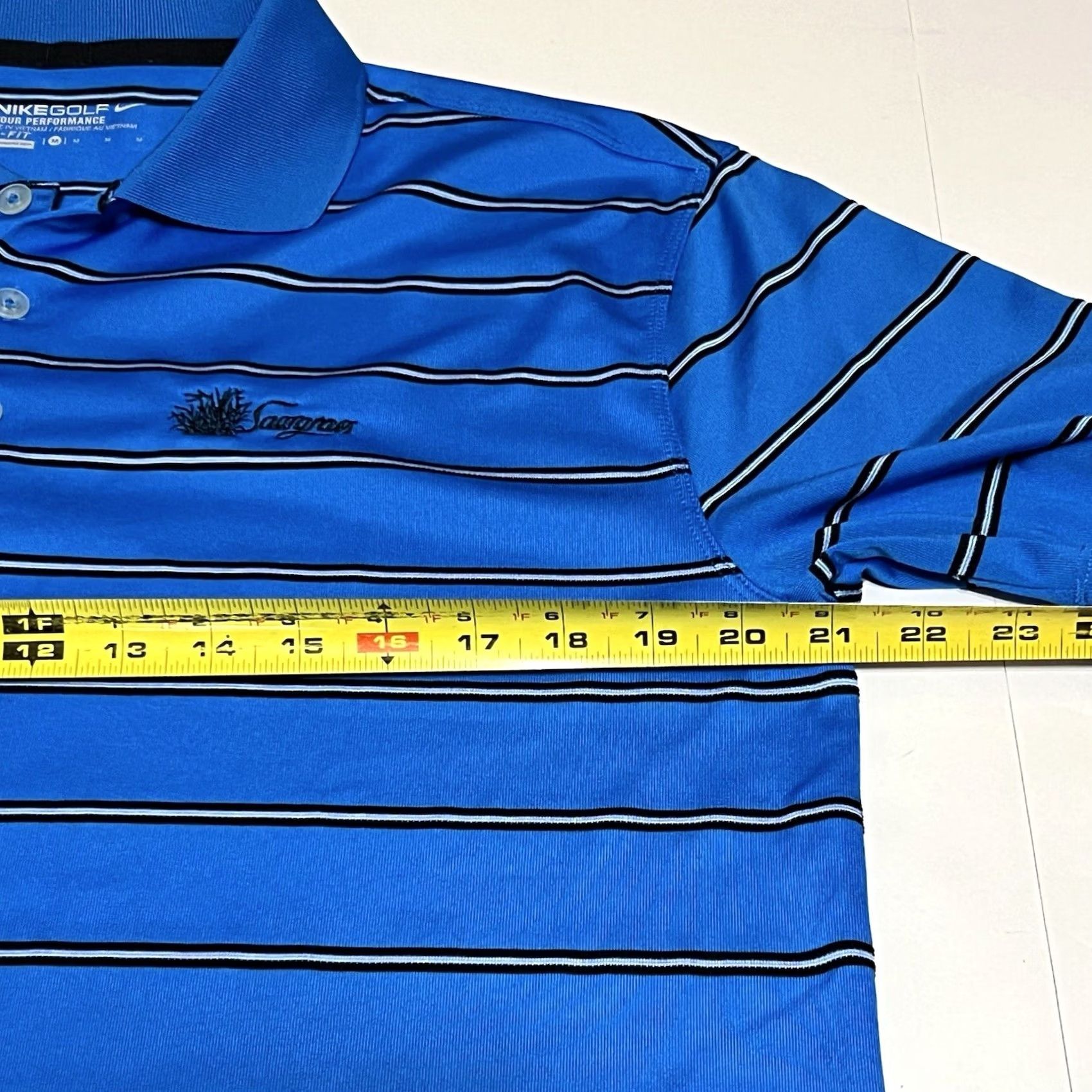 Nike Nike Golf Tour Performance Polo Shirt Mens M Blue Striped Short Sleeve Sawgrass Polo Shirt Mens M Blue Striped Short Sleeve Nike Golf Tour Performance Size US M / EU 48-50 / 2 - 6 Thumbnail