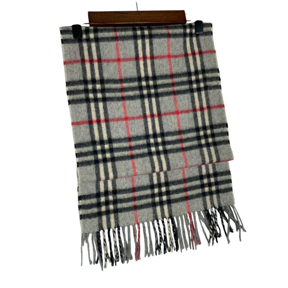 Burberry × Vintage Vintage Burberrys Nova Checked Cashmere Scarf Muffler Size ONE SIZE - 7 Thumbnail