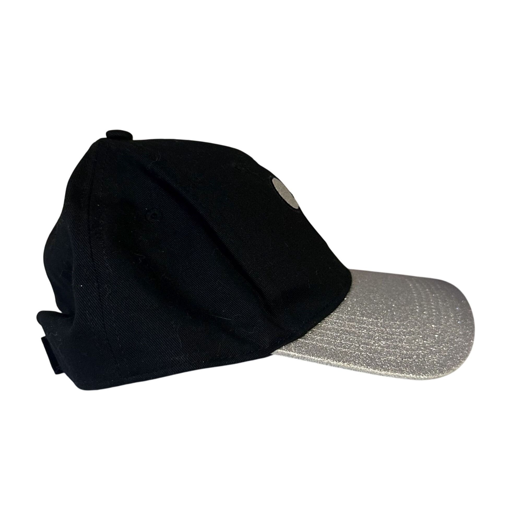 Disney Disney Mickey Mouse Silver Glitter Baseball Cap Hat Adult Bl Size ONE SIZE - 2 Thumbnail