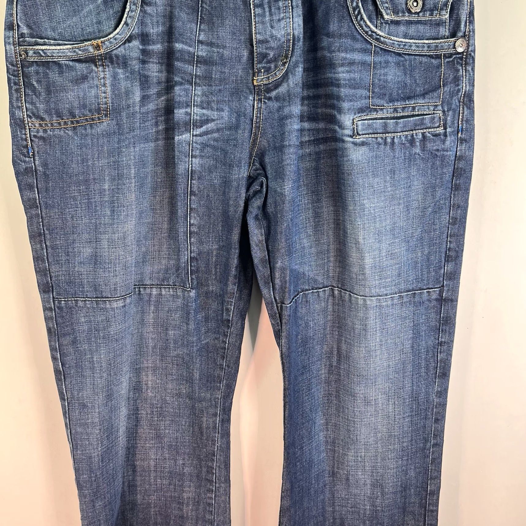 Coogi COOGI Jeans Vintage Wide-Leg Denim Mens Size 40 Blue 42x34 Hip Hop Embroidered 5-Pocket Regular Rise Pants Size US 40 / EU 56 - 3 Thumbnail