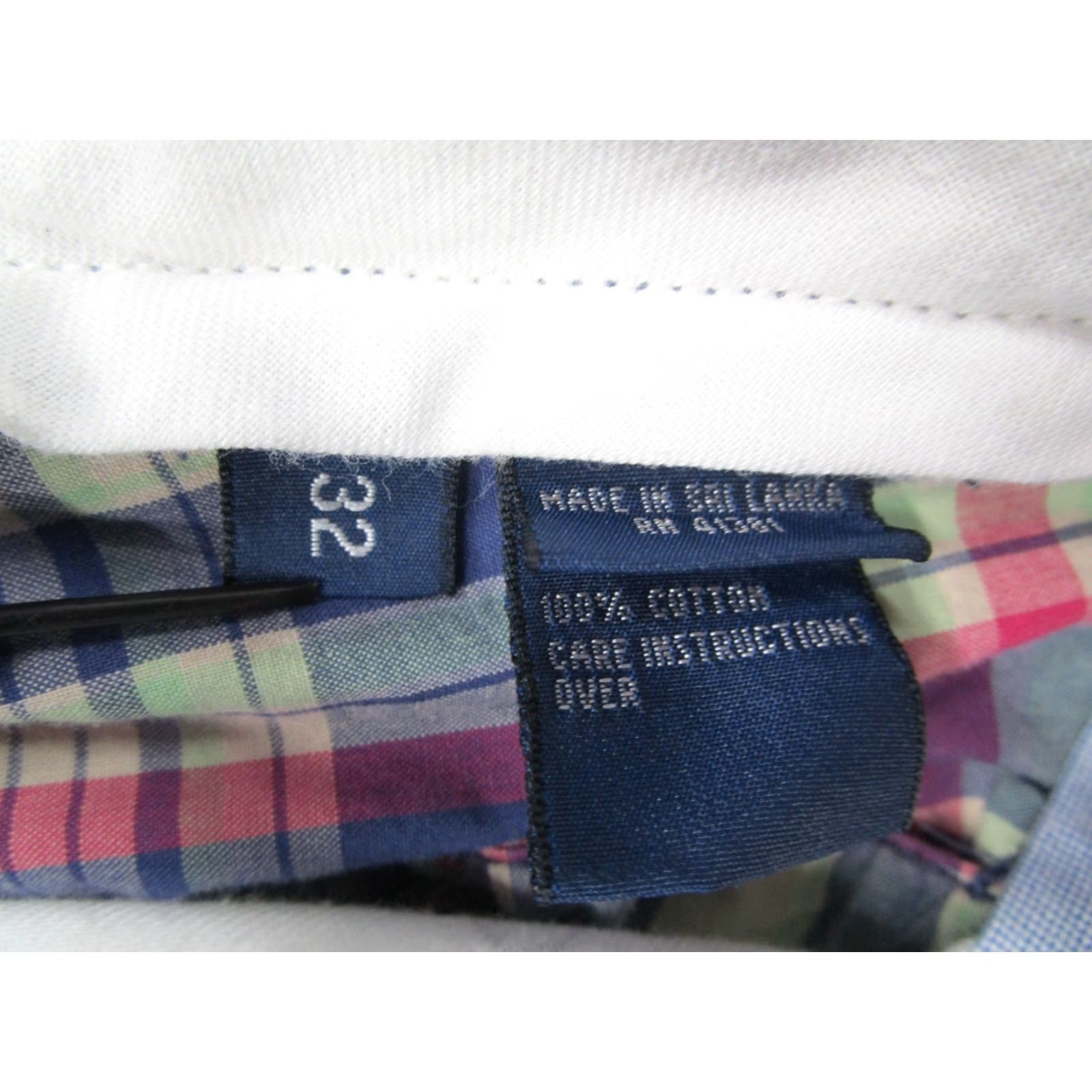 Polo Ralph Lauren VINTAGE Polo Ralph Lauren Shorts Mens 32 Casual Blue Plaid 9" Chino Cotton 90s Retro Size US XS / EU 42 / 0 - 3 Thumbnail
