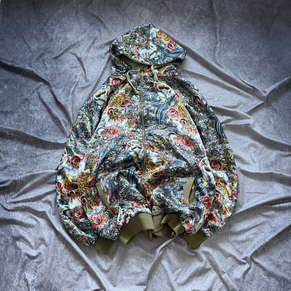 Christian Audigier Y2K Christian Audigier Los Angeles Skull Full Zip Hoodie Size US XXL / EU 58 / 5 - 13 Thumbnail