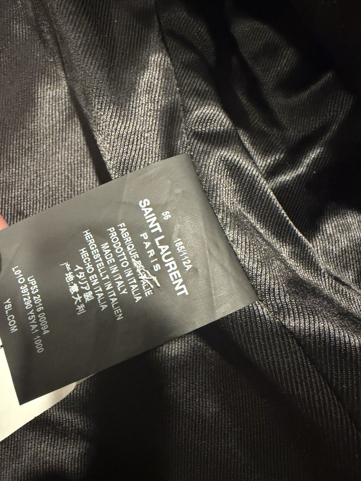 Saint Laurent Paris Saint Laurent Hedi Slimane leather jacket. 56/XL. Size US XL / EU 56 / 4 - 10 Thumbnail