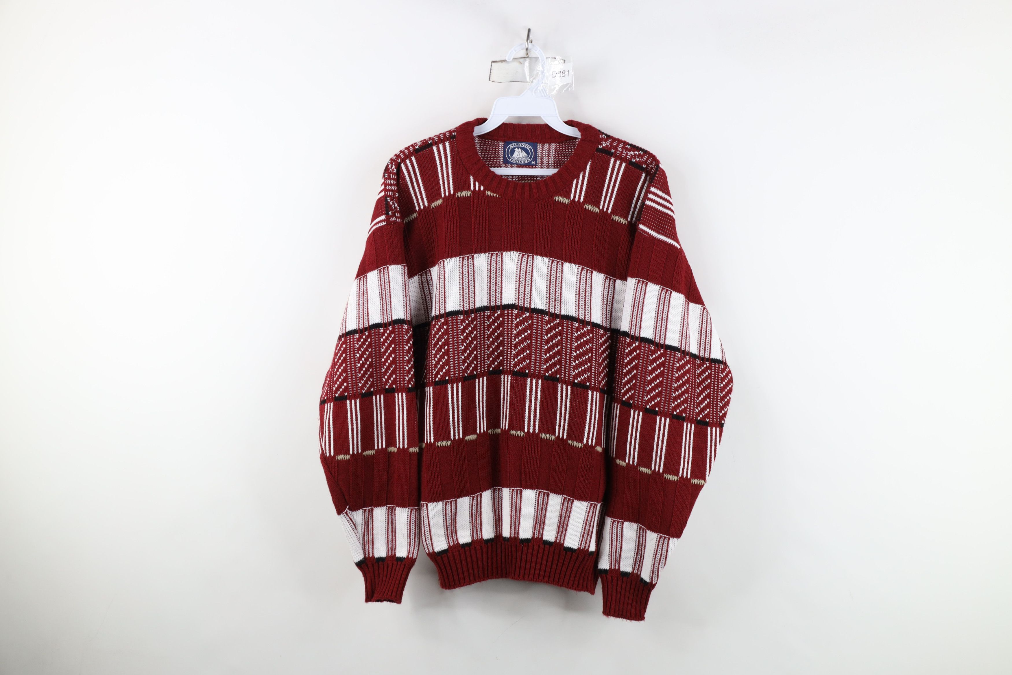 Vintage Vintage 90s Streetwear Ribbed Knit Crewneck Sweater USA Size US M / EU 48-50 / 2 - 1 Thumbnail
