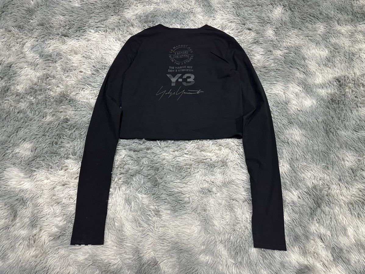 Adidas × Y-3 🔥Adidas Y-3 Yohji Yamamoto Cropped Ls Shirt Size US S / EU 44-46 / 1 - 1 Thumbnail