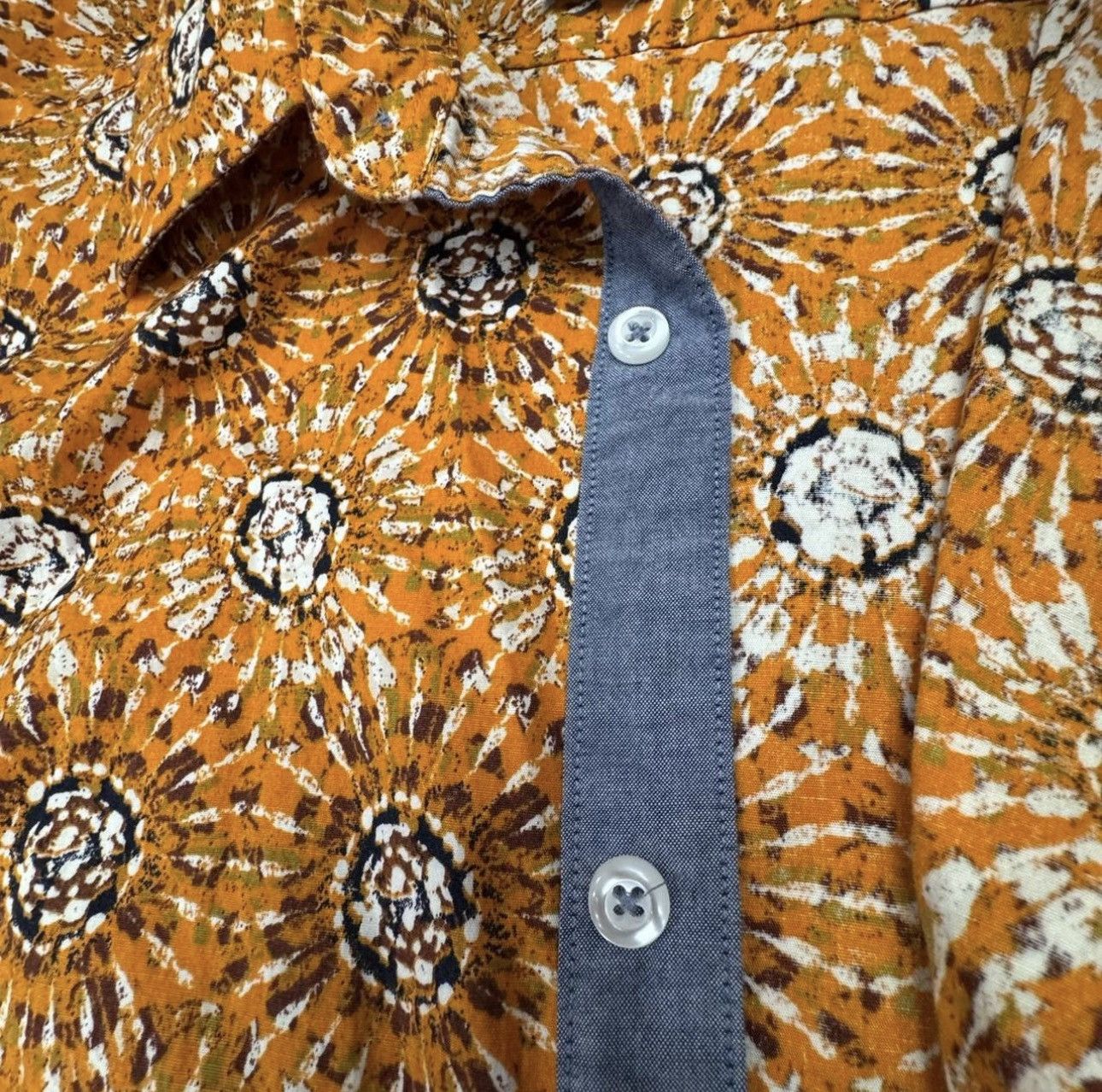 Cremieux Cremieux Premium Denim 2XB Medallion Print Chambray Contrast Size US XXL / EU 58 / 5 - 6 Thumbnail