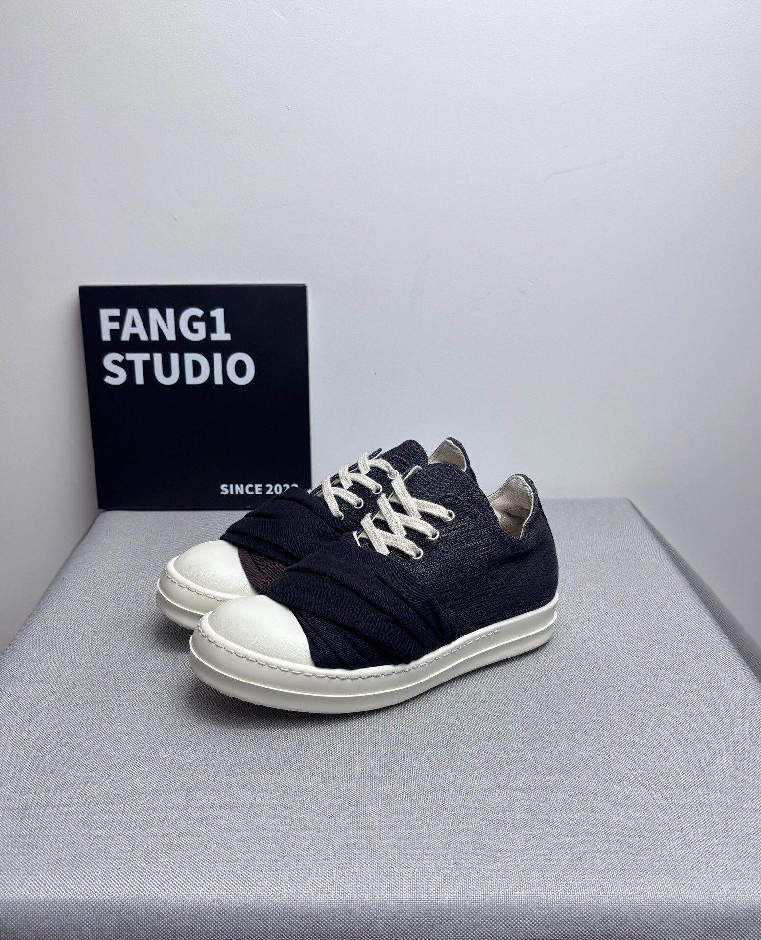 Rick Owens Rick Owens Denim Multi Lowtop Sneakers us_6-5 Women Size US 6.5 / IT 36.5 - 1 Thumbnail